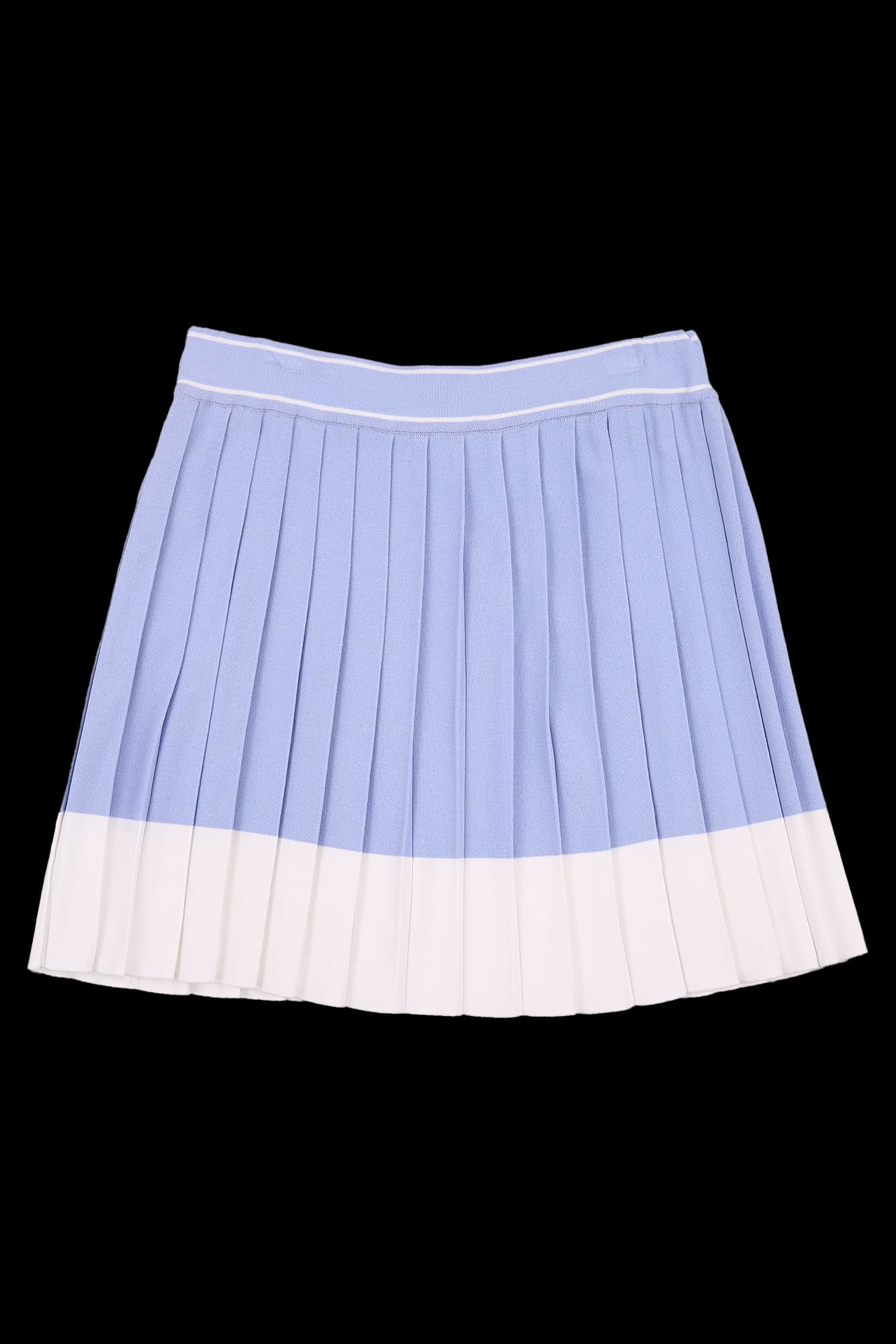 배색 밴딩 스커트