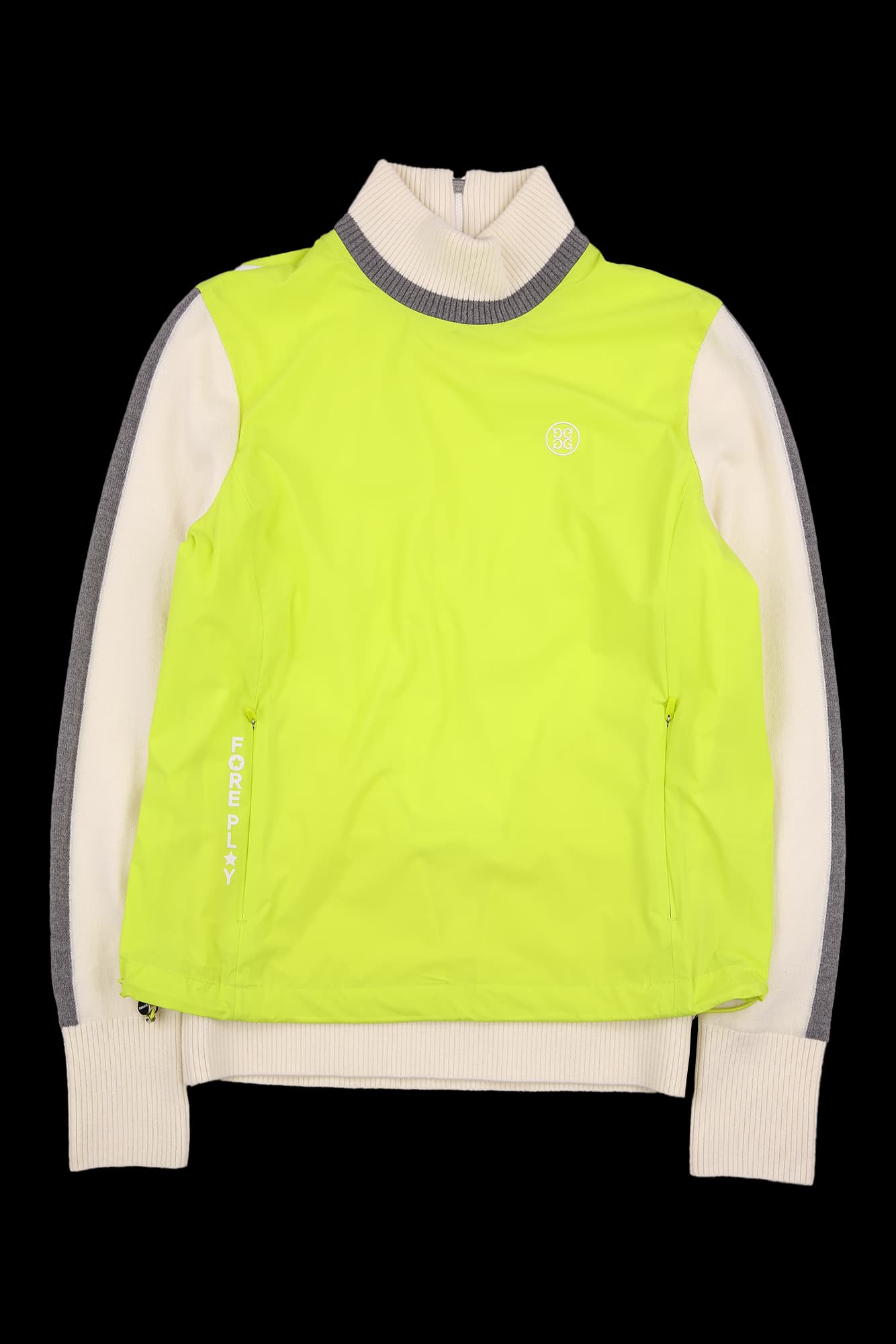 모크넥 니트 집업