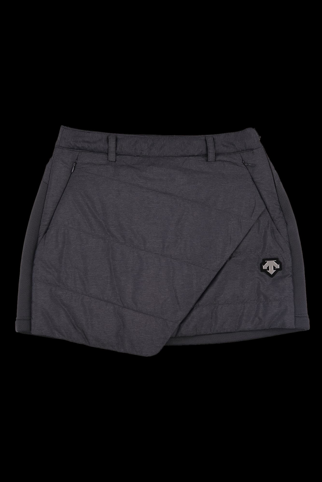 사선 퀼팅 패딩 스커트