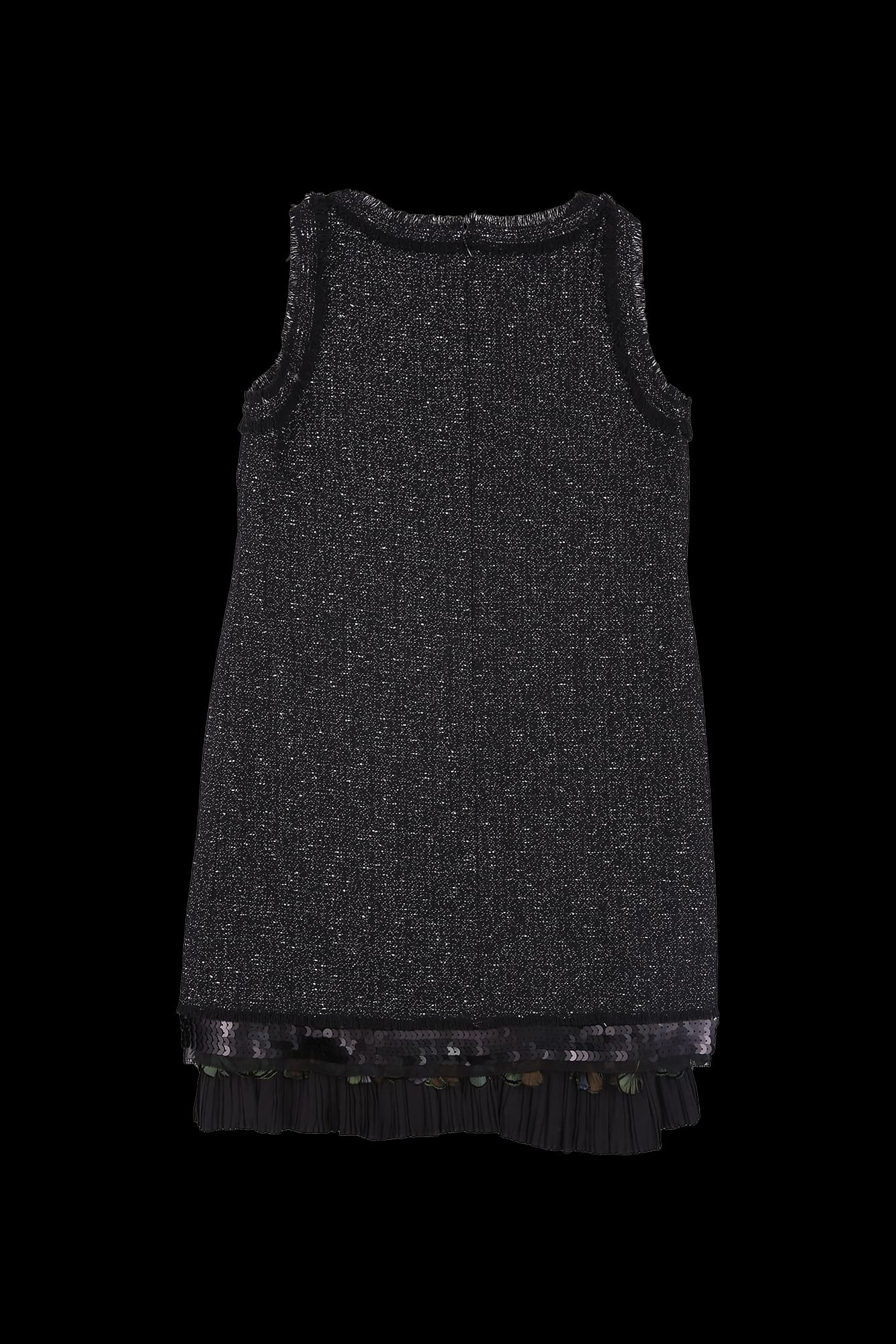 디테일 헴 민소매 원피스