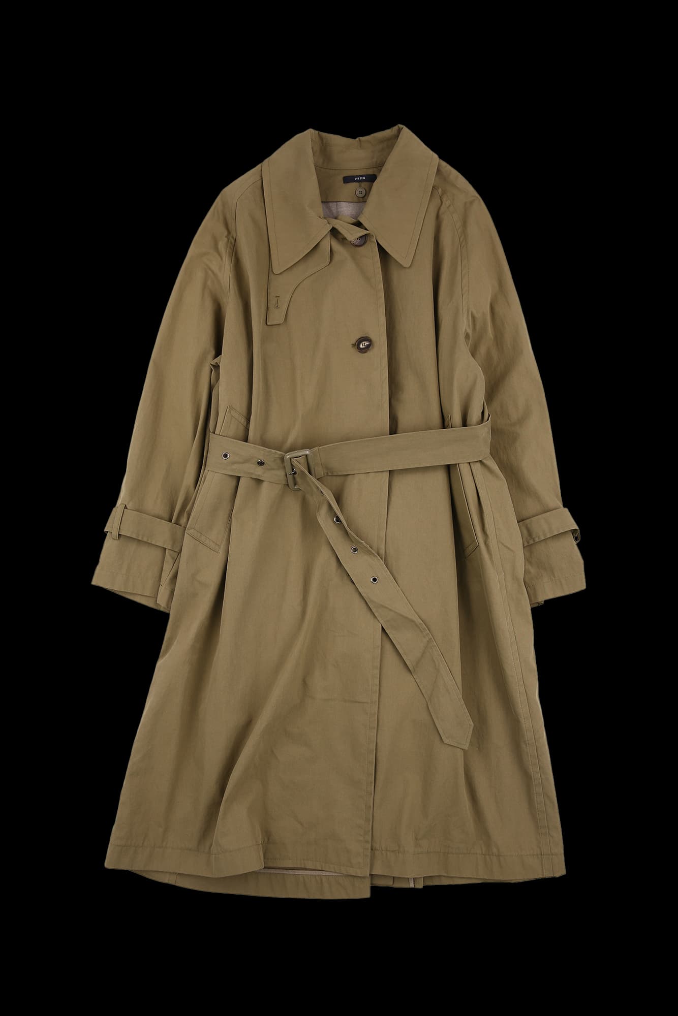 벨티드 트렌치 코트