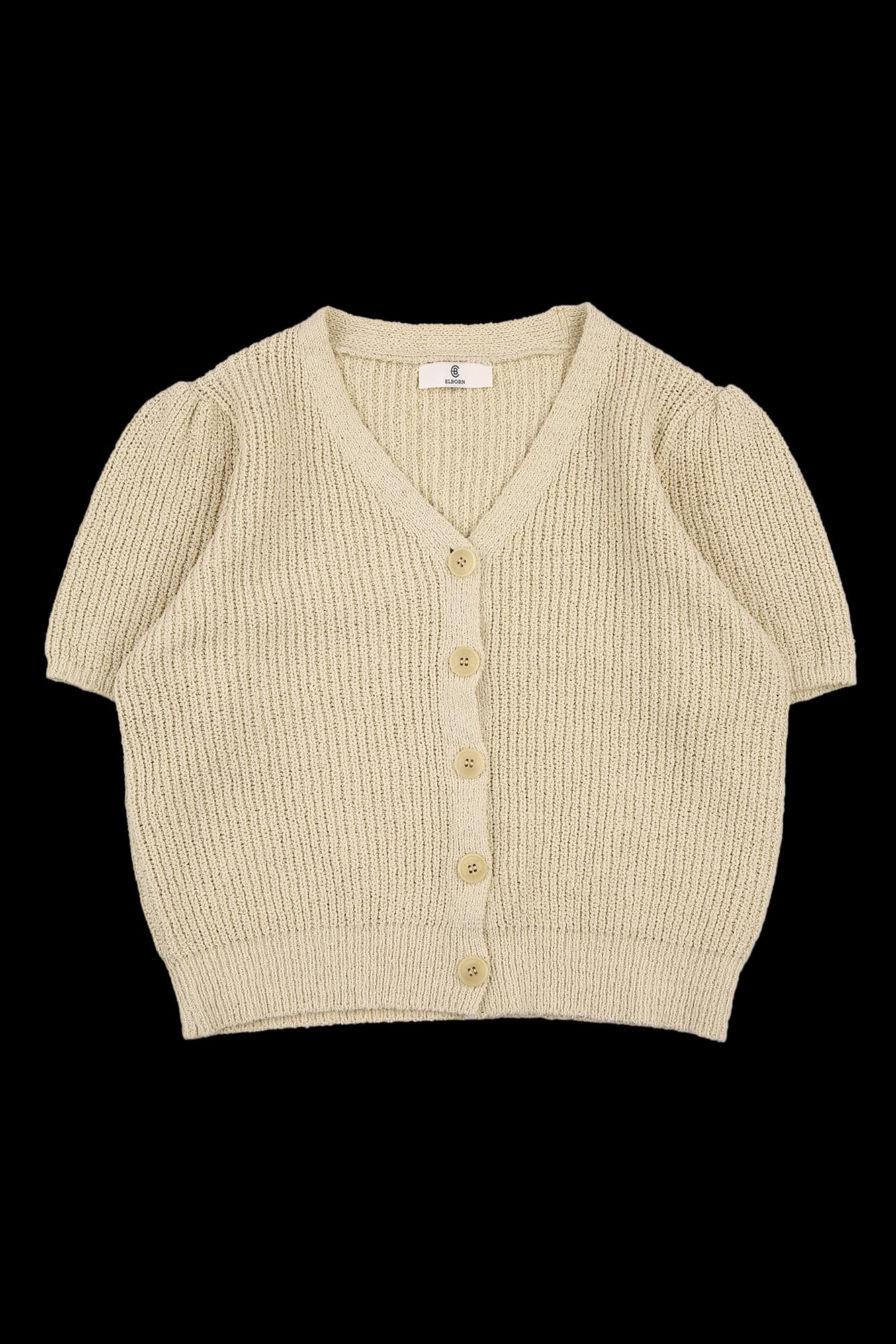 브이넥 버튼 니트