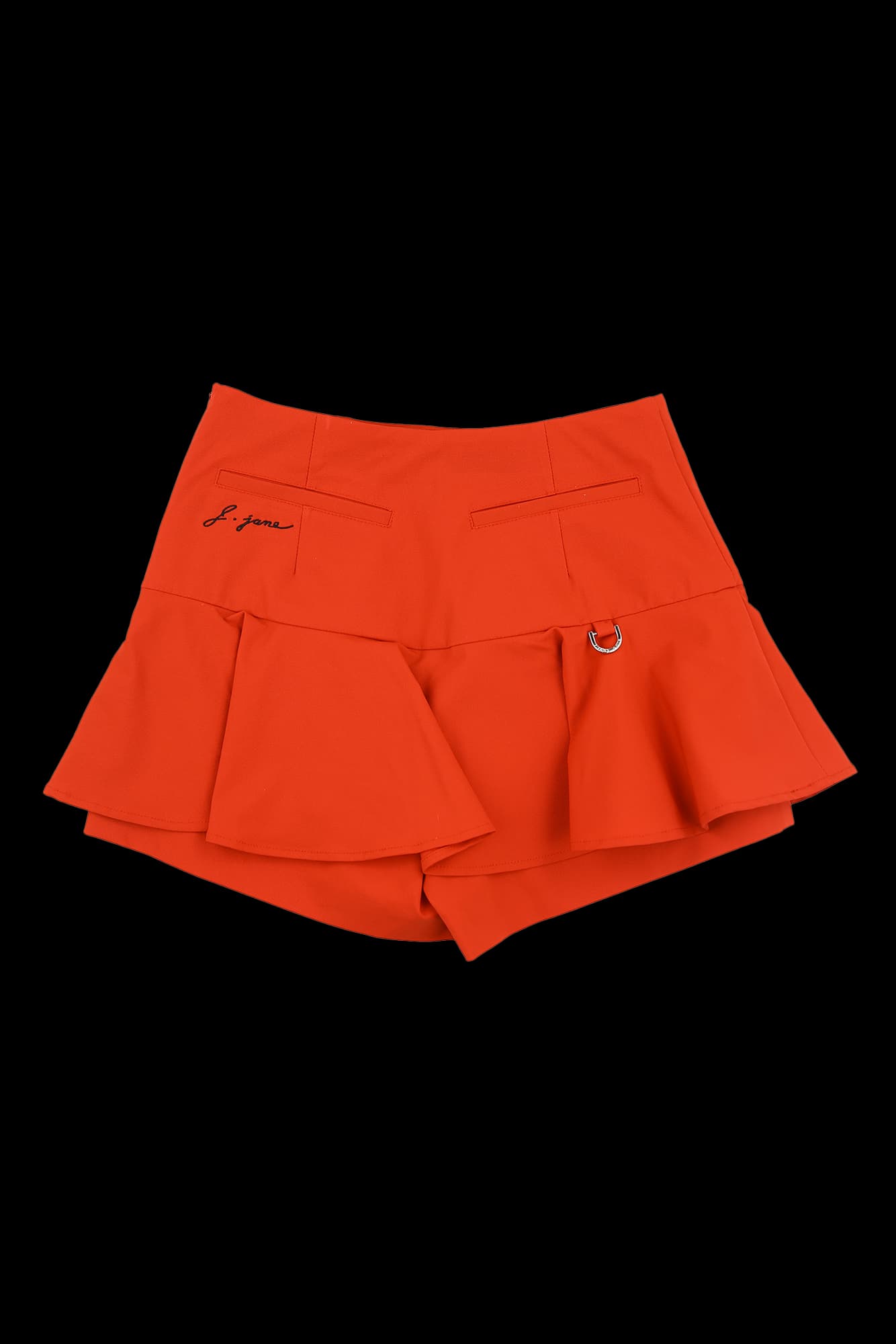 버튼 플레어 스커트