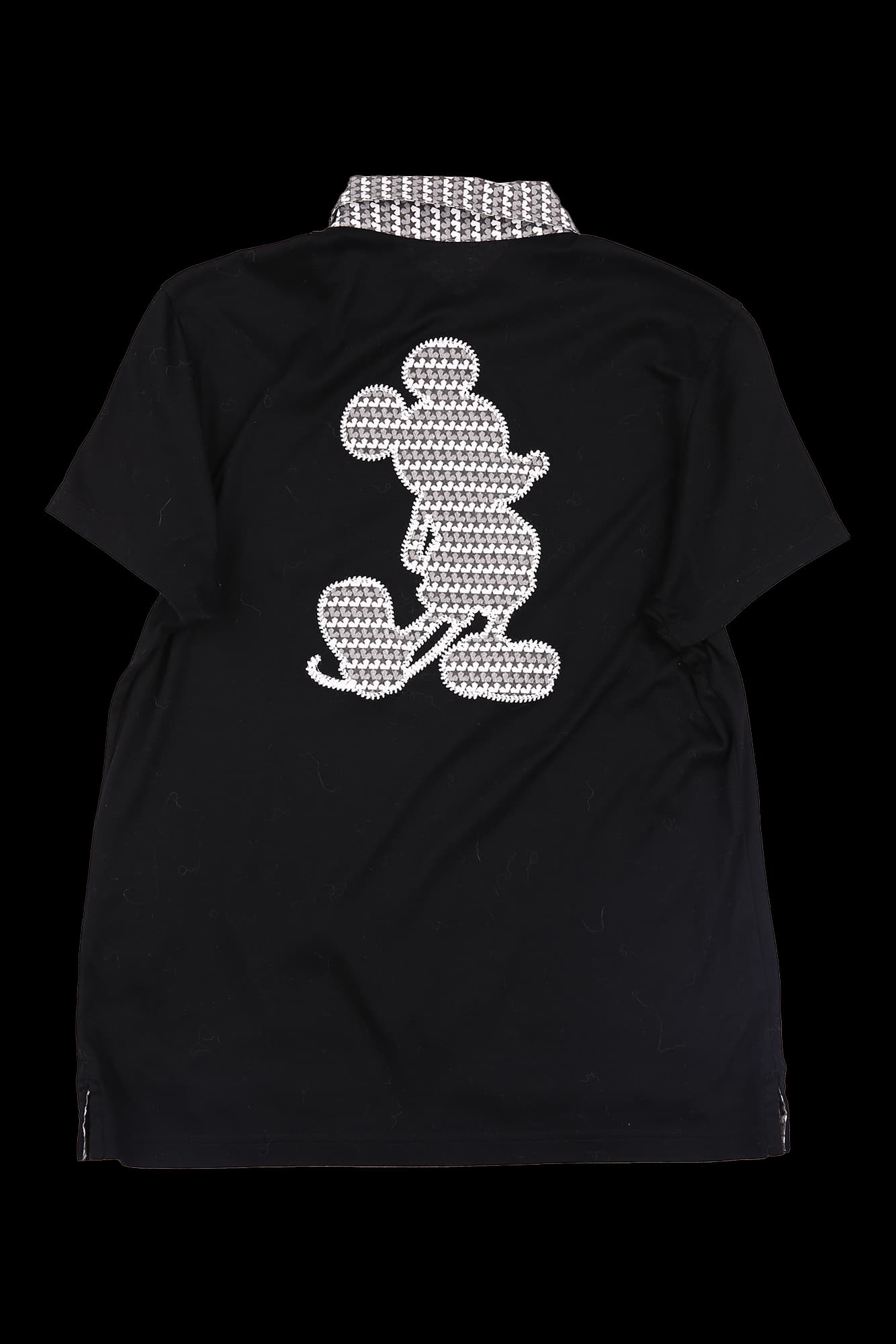 로고 와펜 반팔 카라 티셔츠