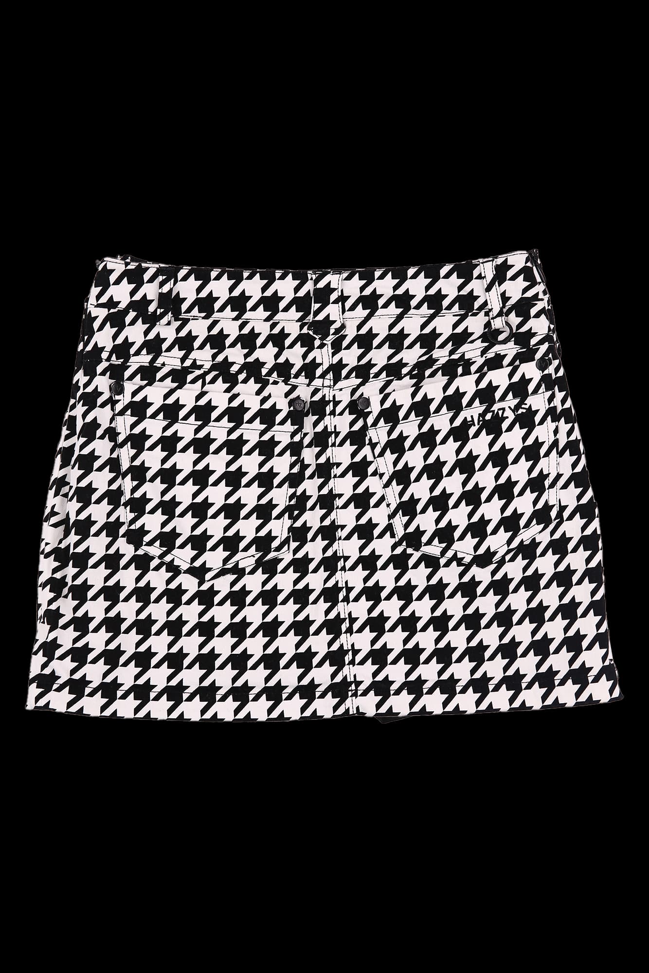 하운드체크 스커트