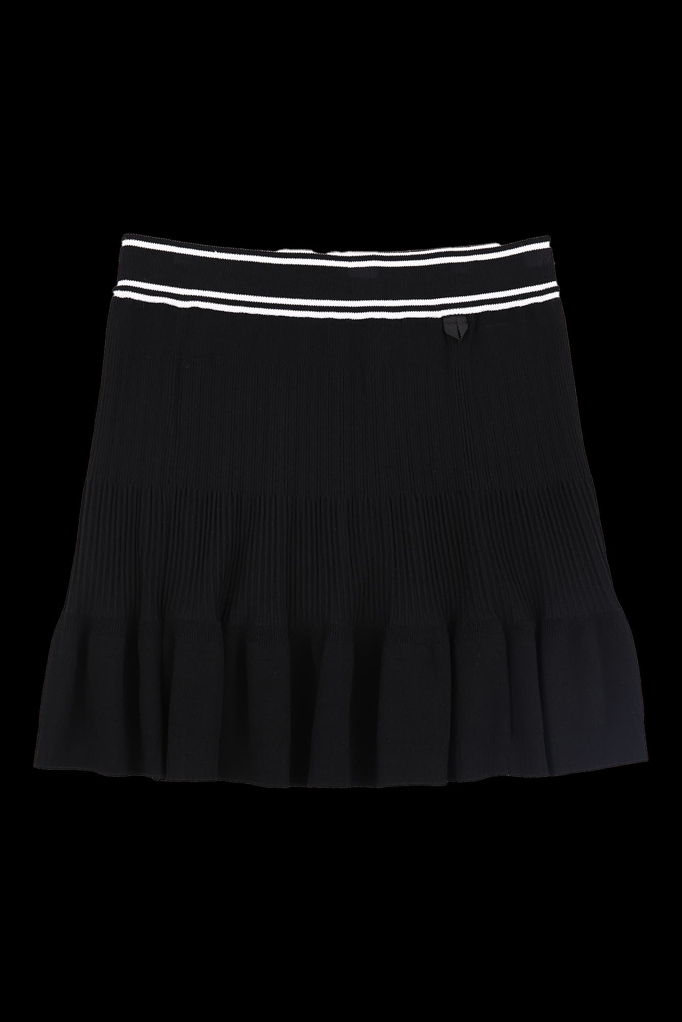 골지 플레어 니트 스커트