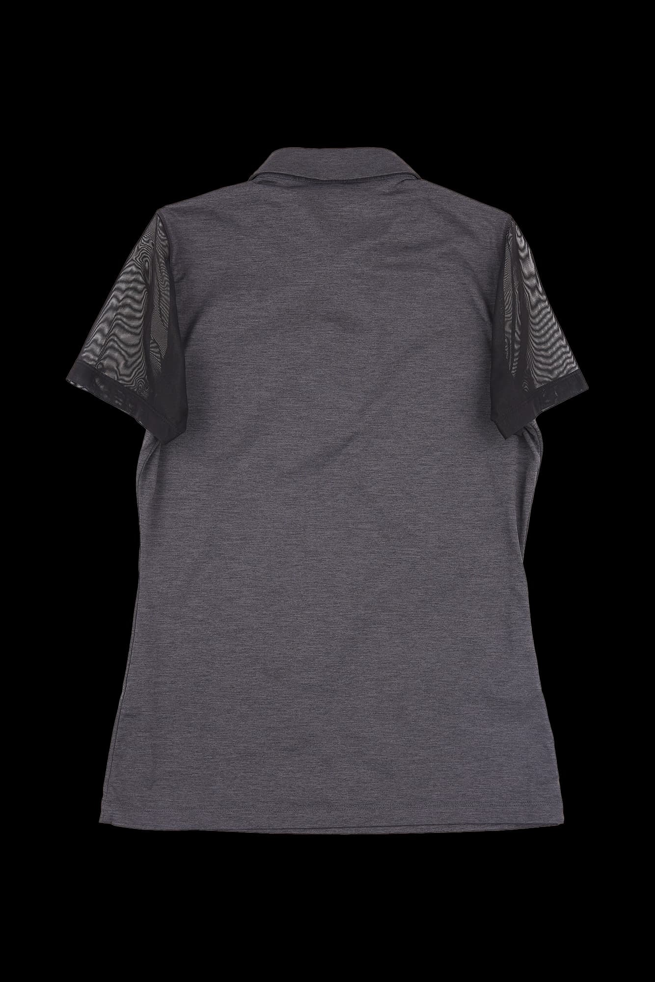 소매 배색 반팔 카라 티셔츠