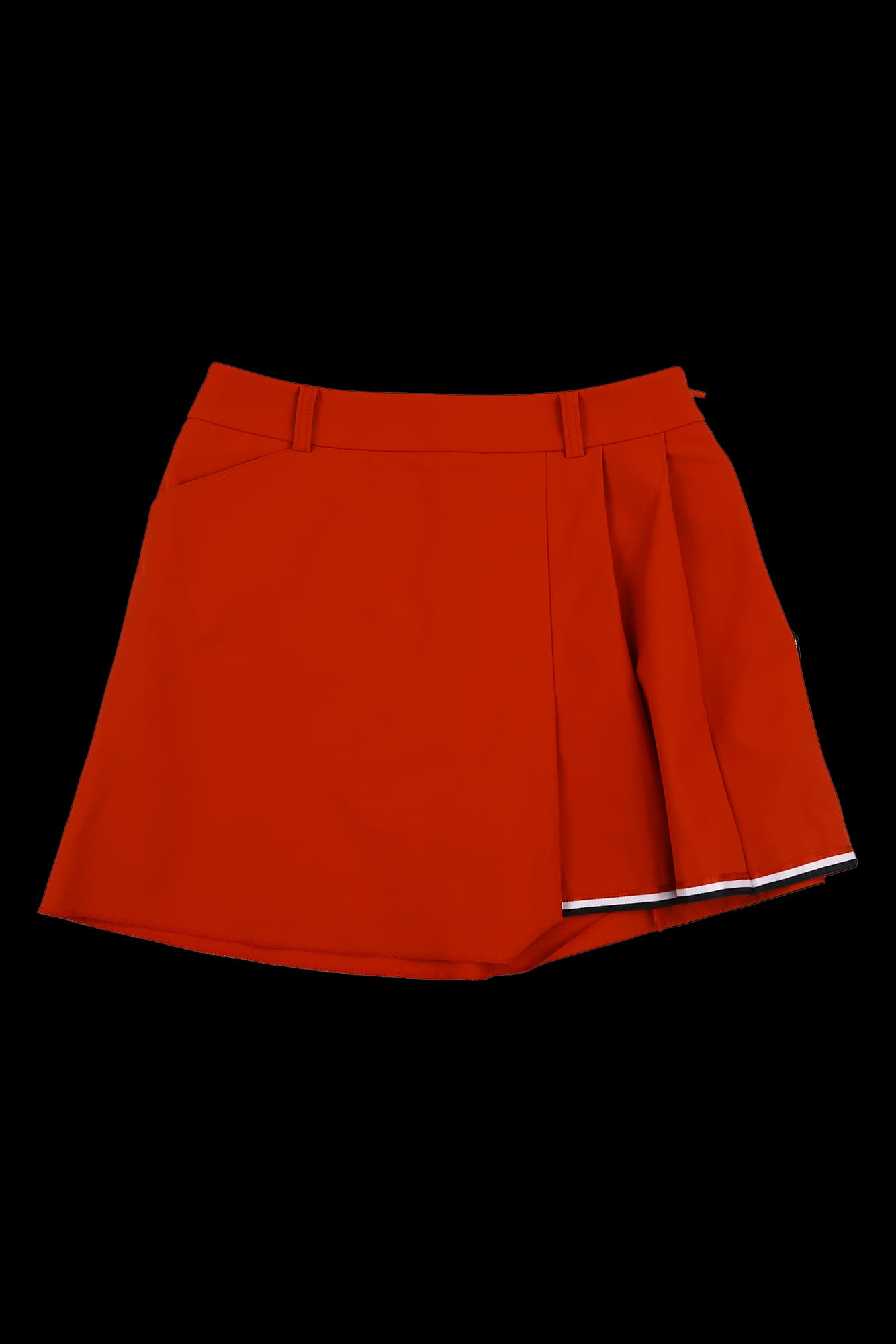 플리츠 배색 스커트