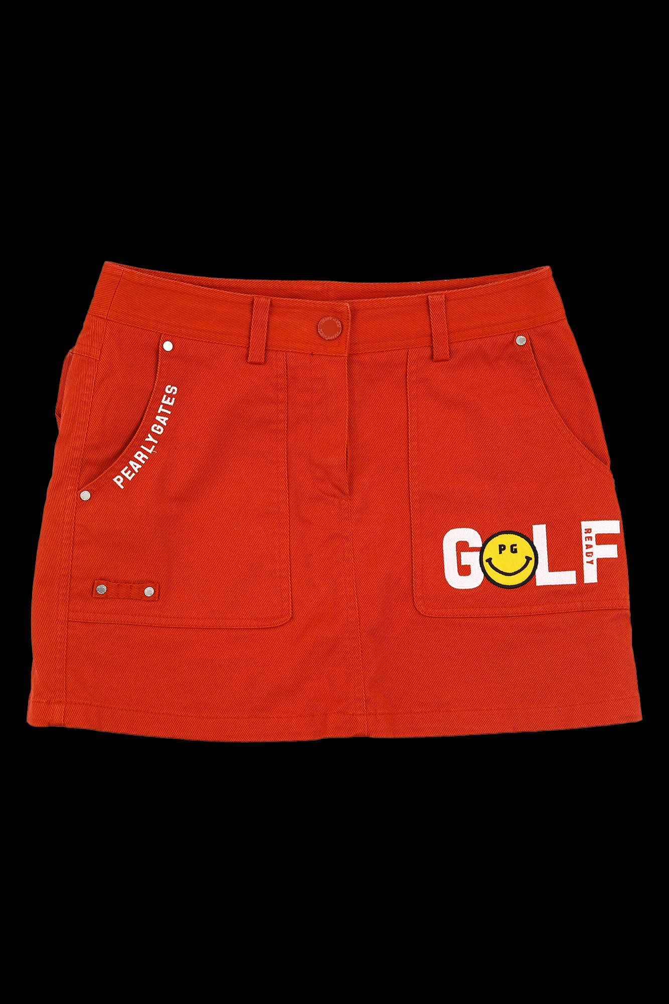 로고 자수 스커트