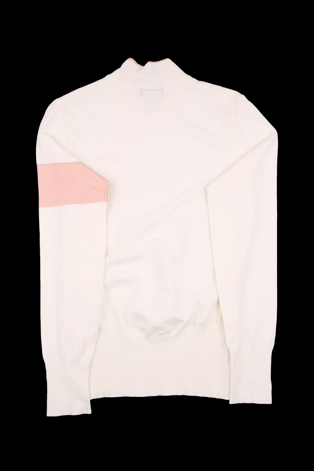 로고 배색 긴팔 니트