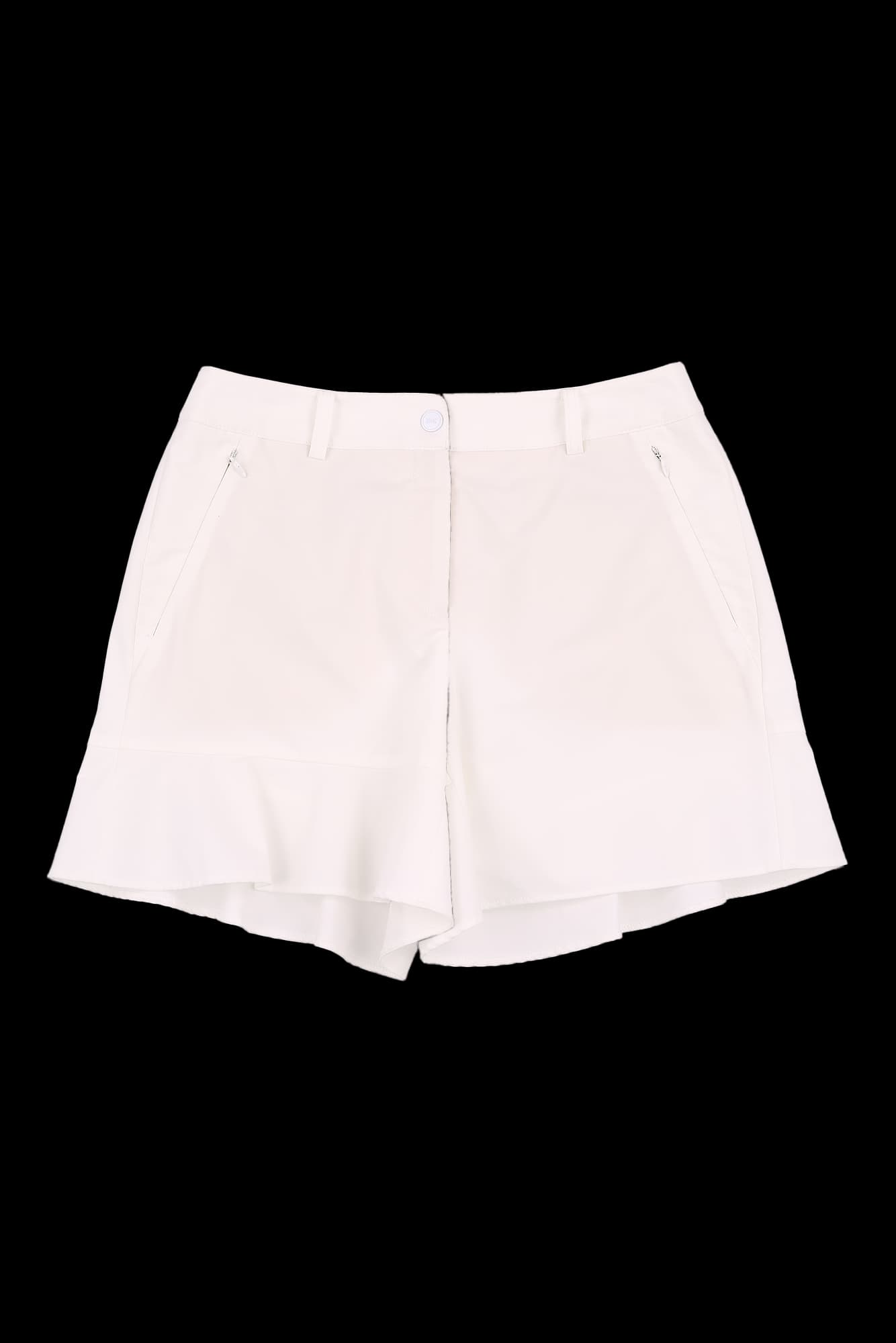 플레어 헴 쇼트 팬츠