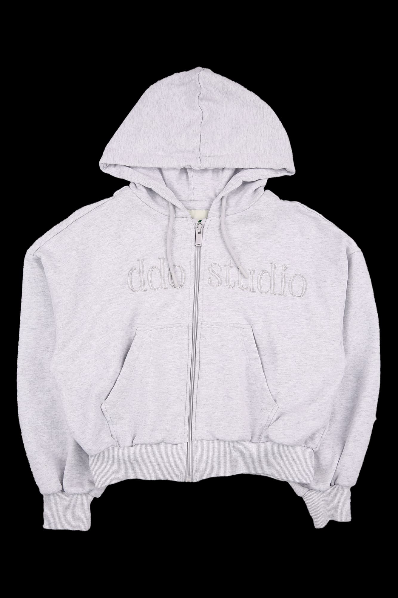 베이직 숏 후드 집업