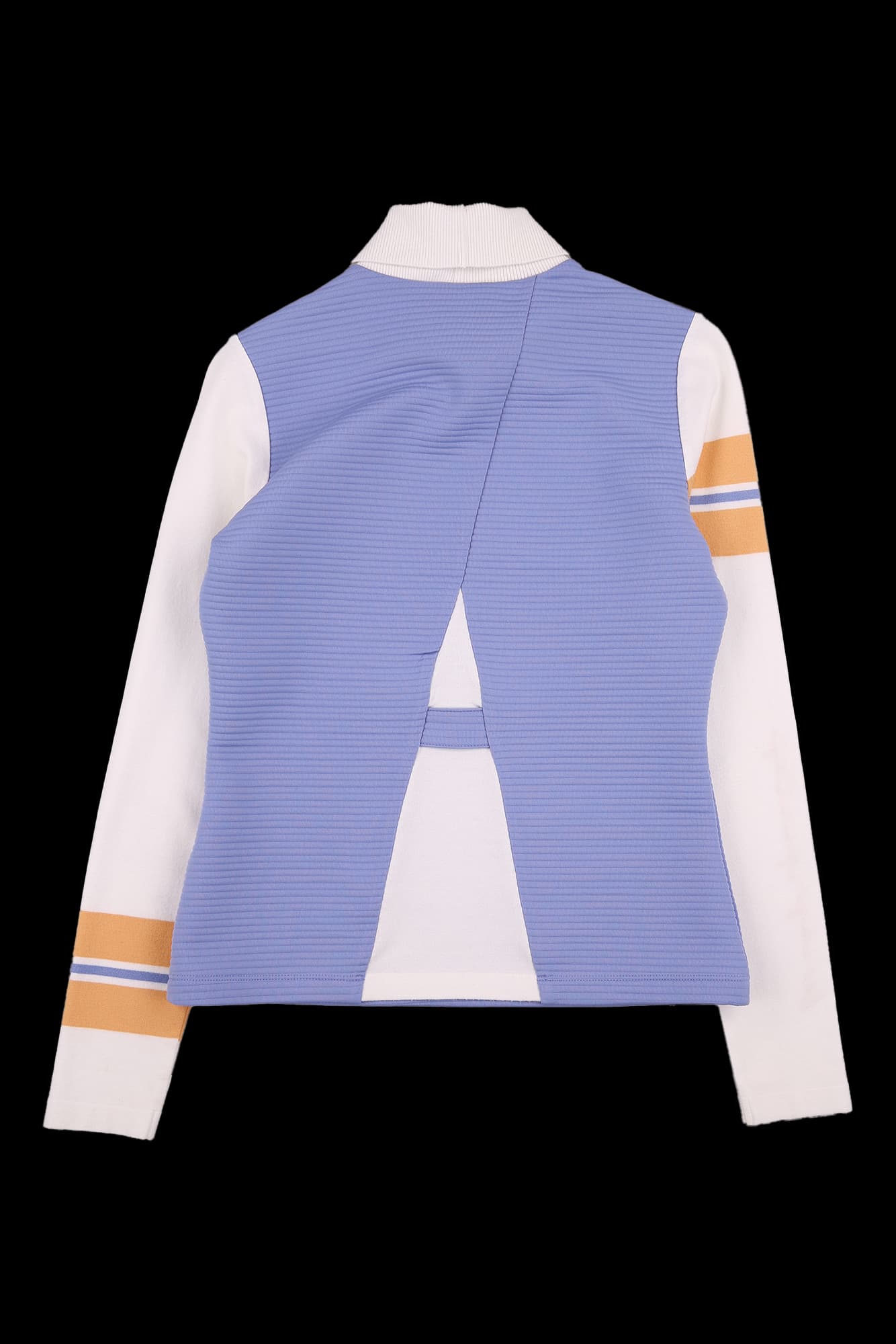 골지 배색 카라티