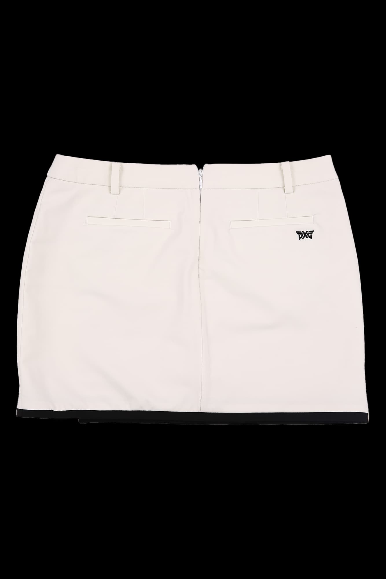 배색 라인 스커트