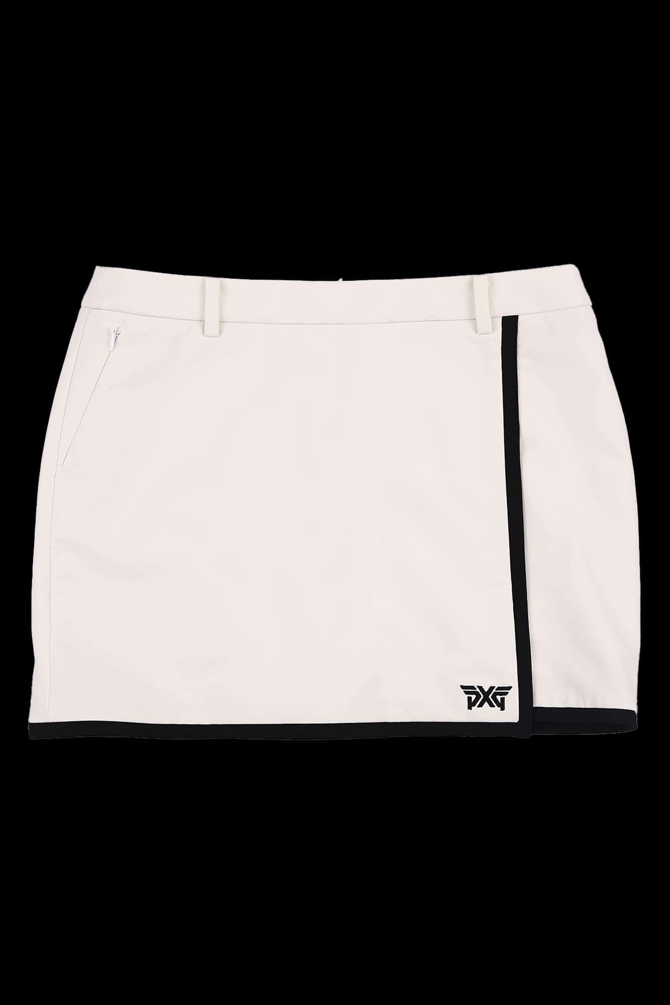 배색 라인 스커트