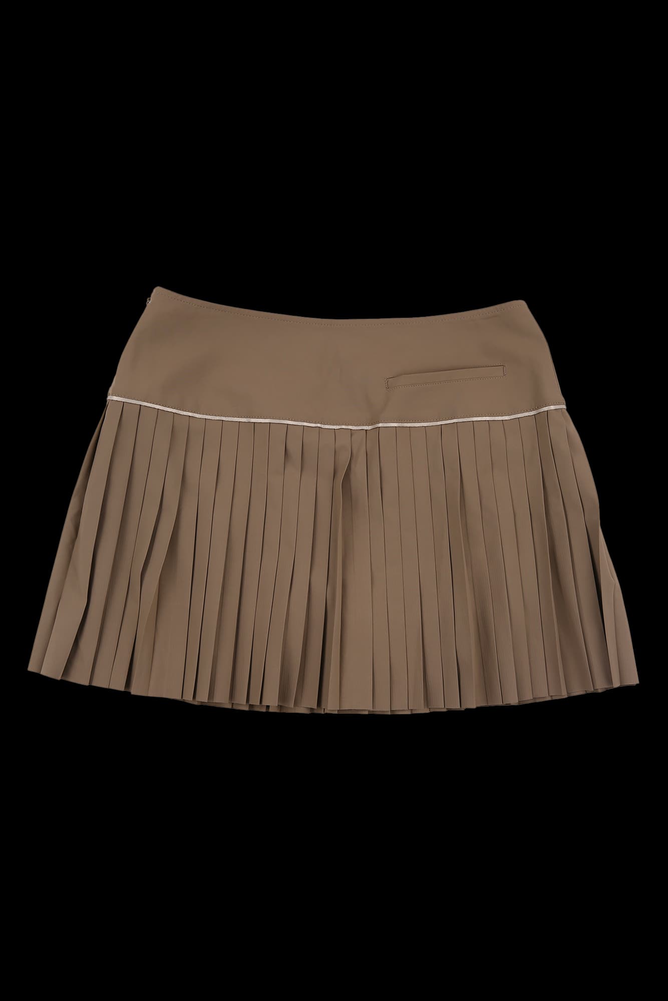 라인 플리츠 스커트