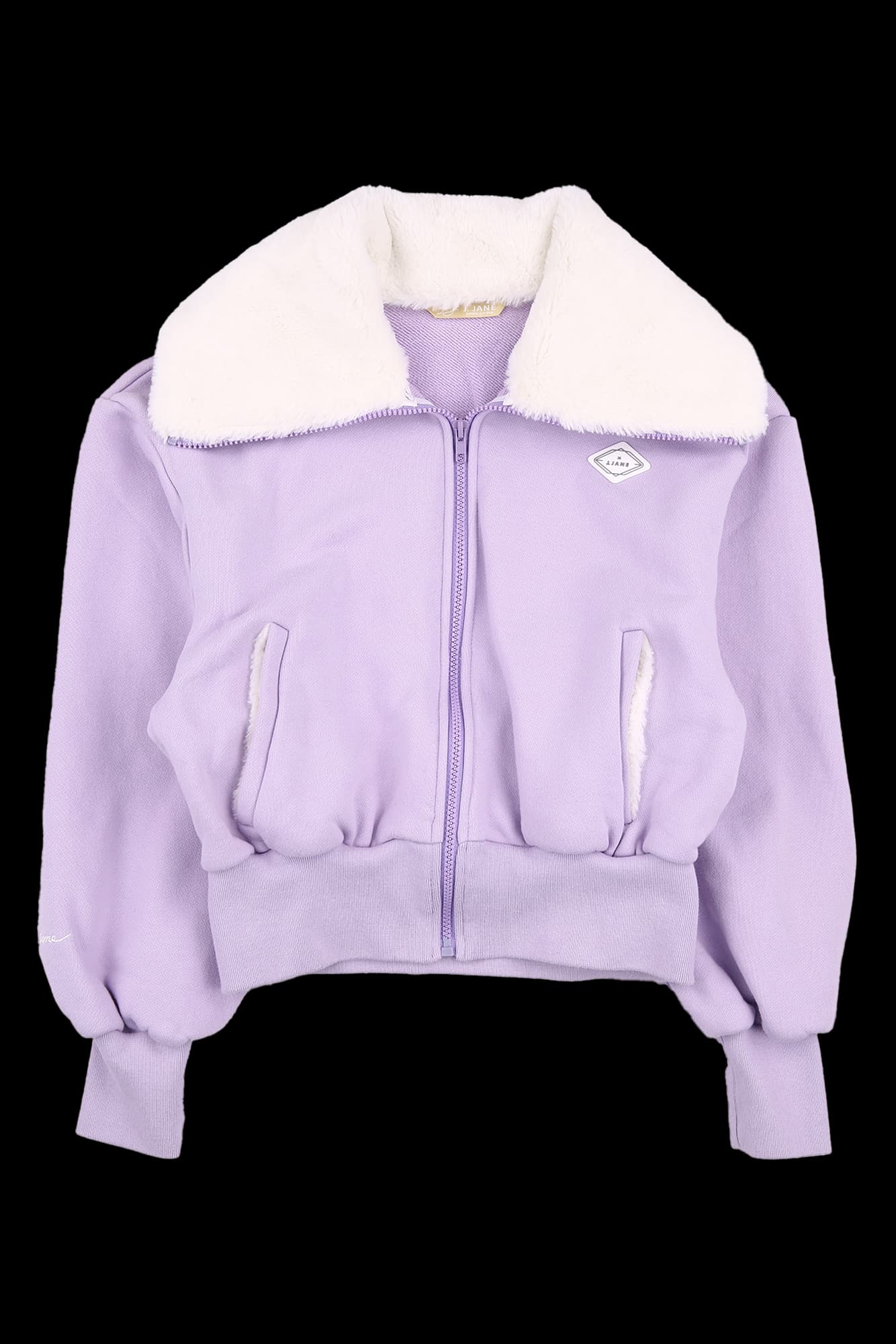 퍼 카라 집업 자켓