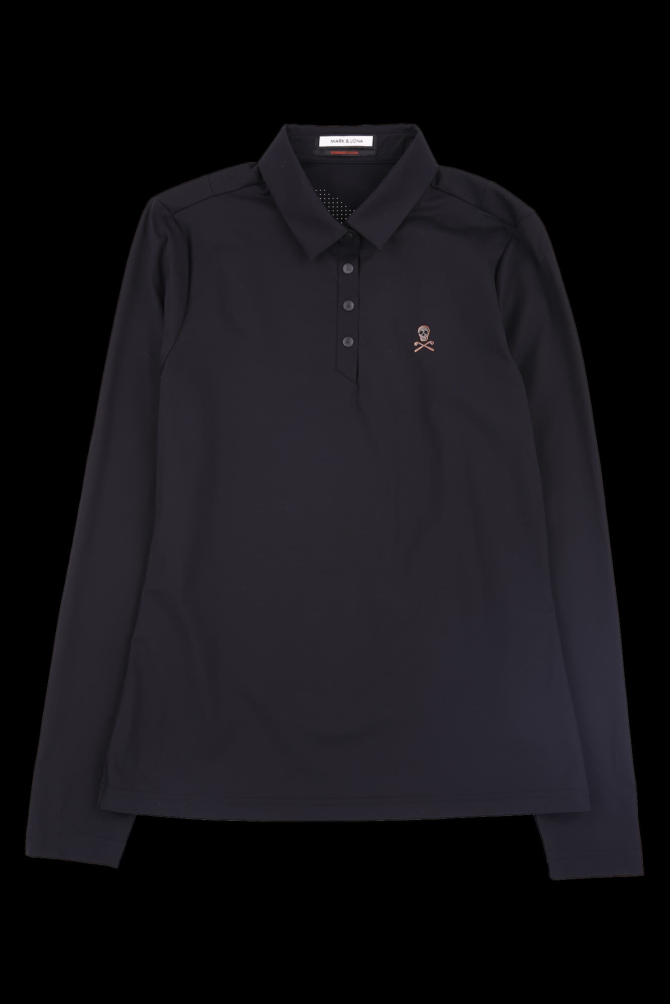 로고 긴팔 카라 티셔츠