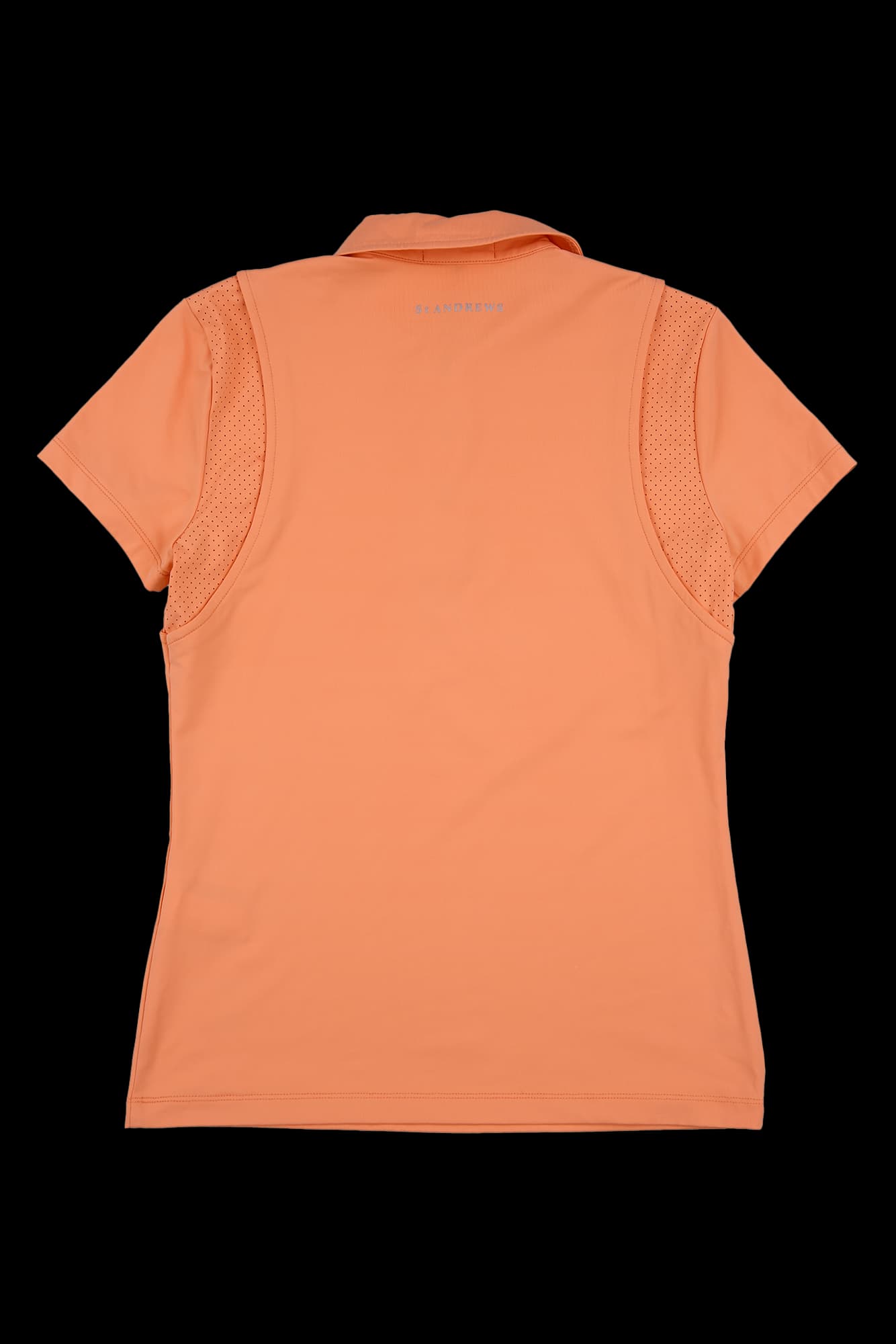 펀칭 소매 반팔 카라 티셔츠