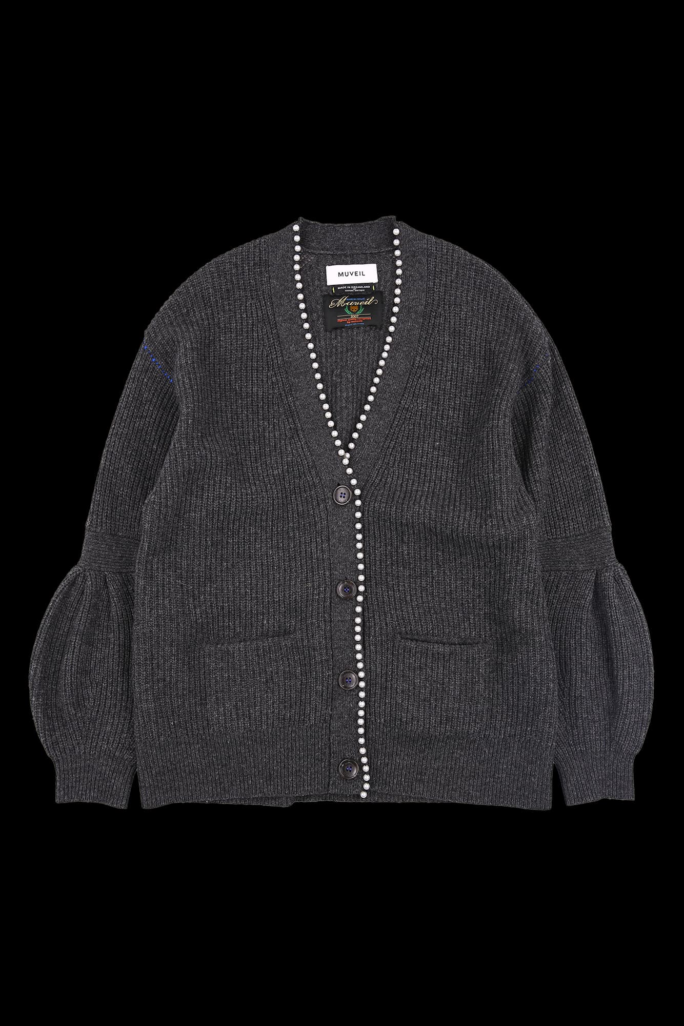 진주 포인트 가디건