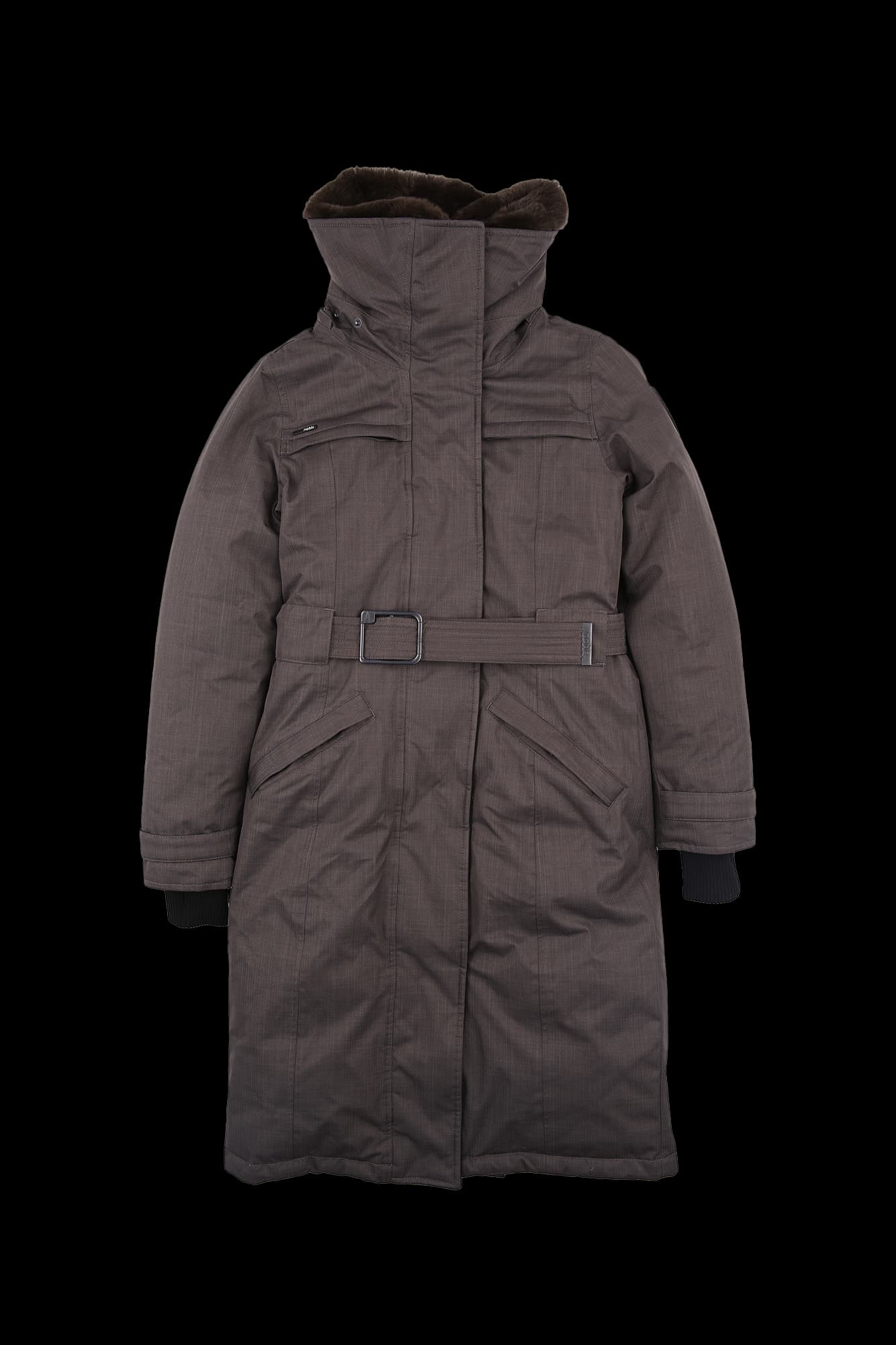 폭스 퍼 덕 다운 롱패딩 점퍼