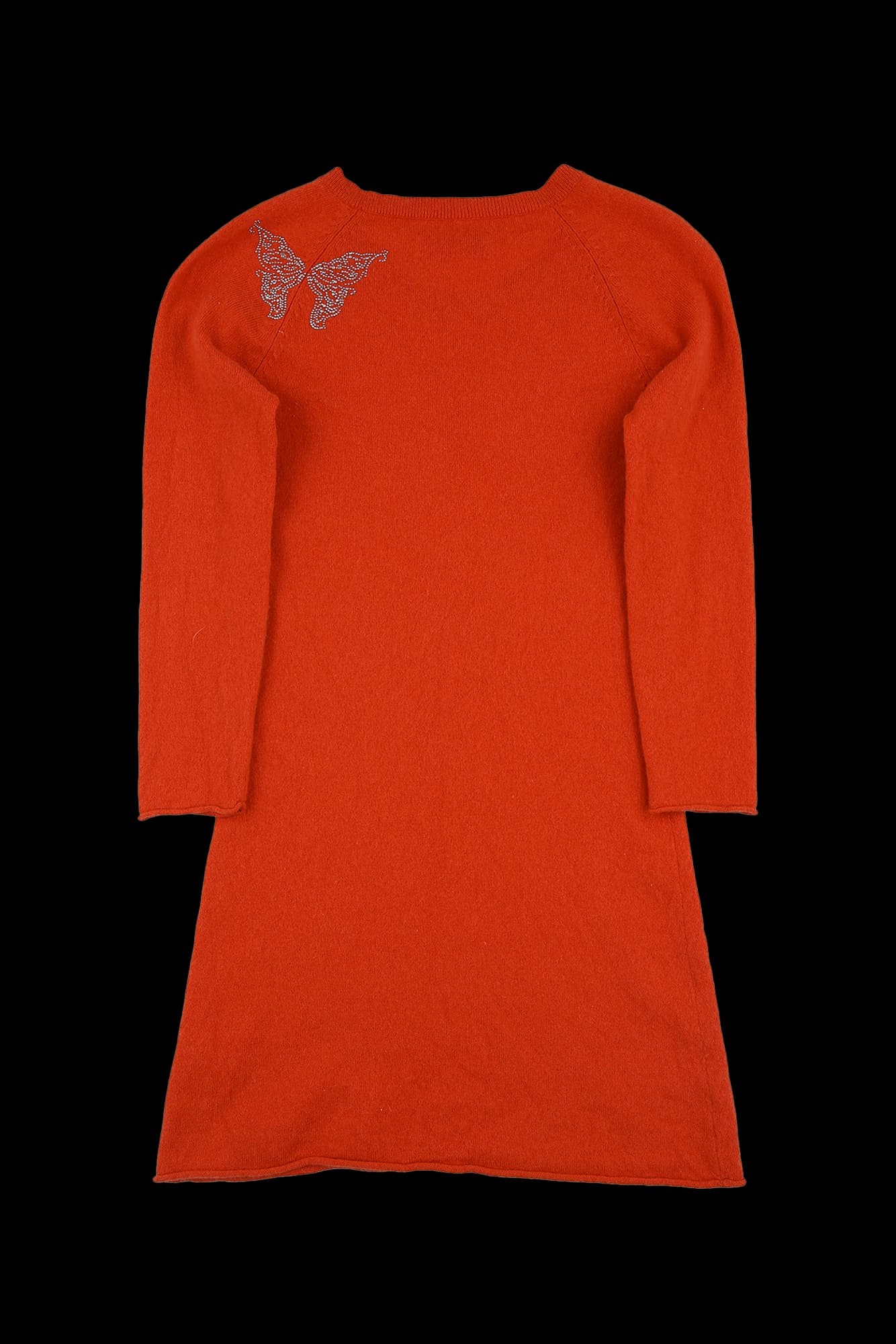 사선 버튼 니트 원피스