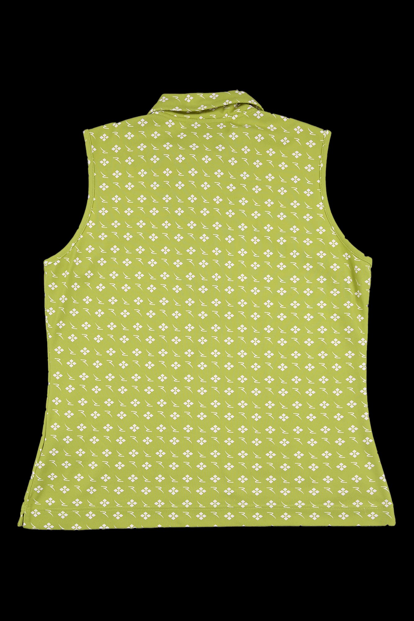 프린팅 카라 슬리브리스 티셔츠