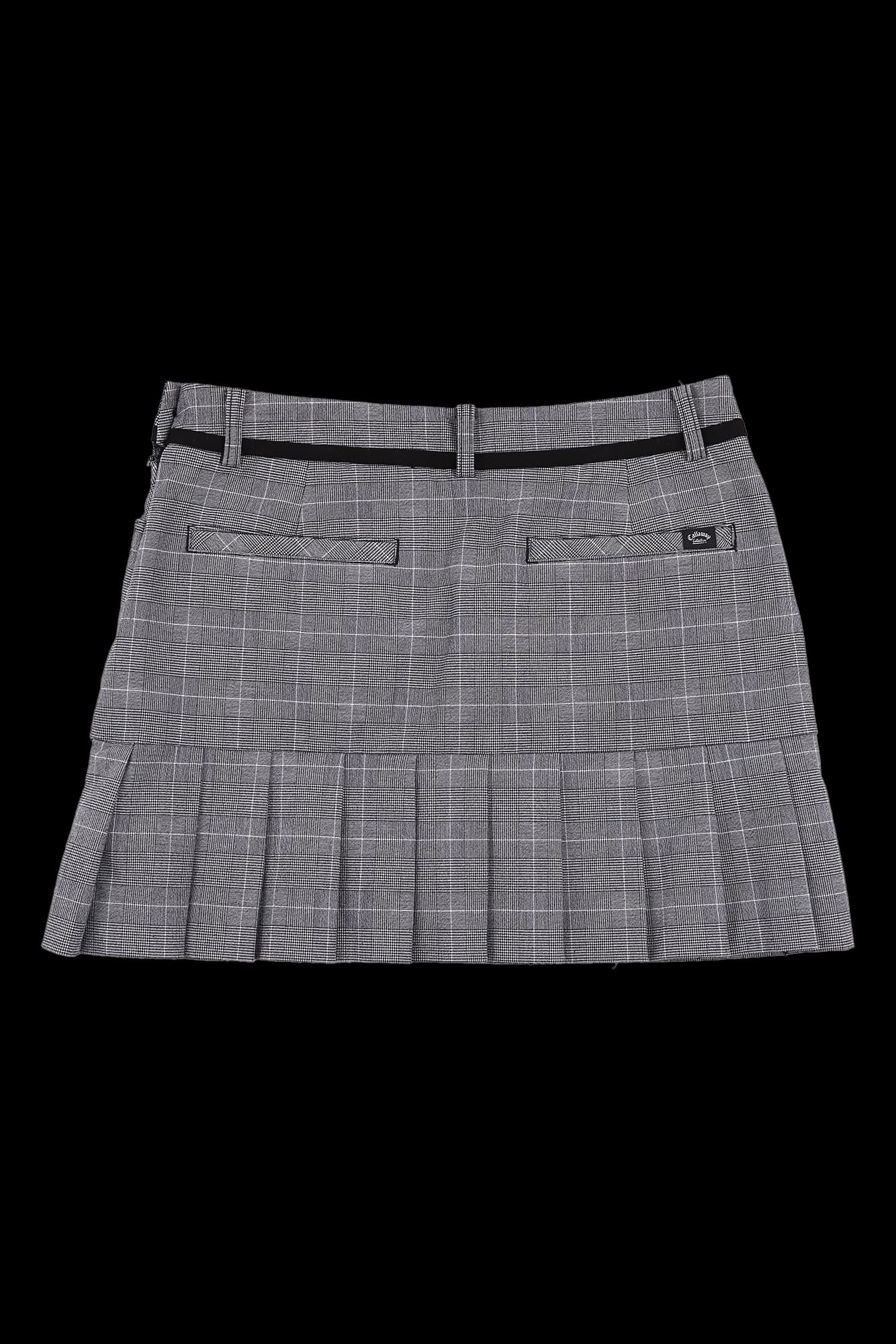 체크 플리츠 스커트