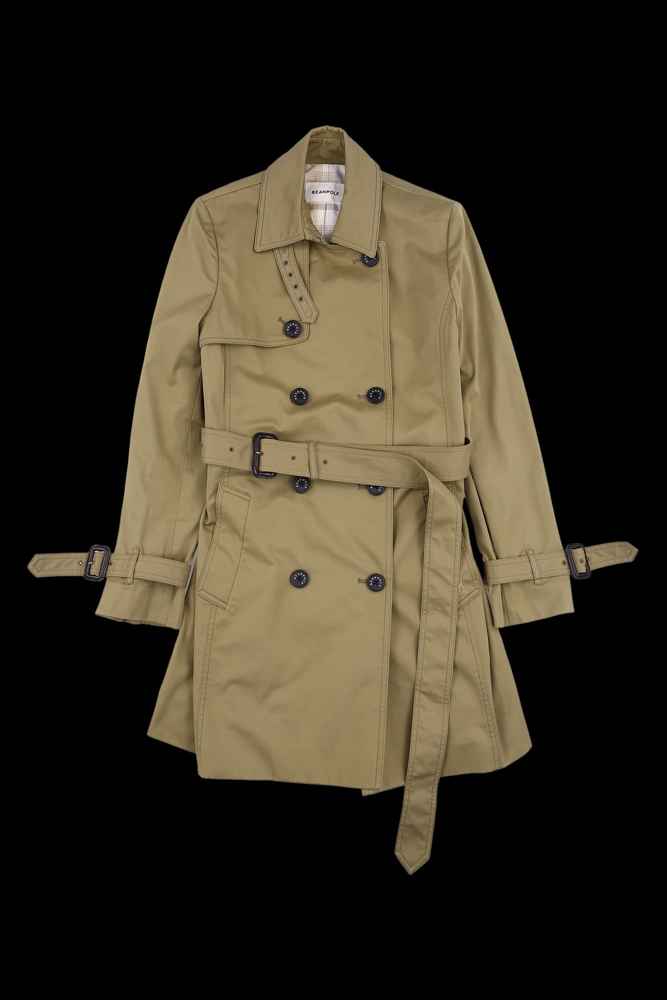 벨티드 트렌치 자켓
