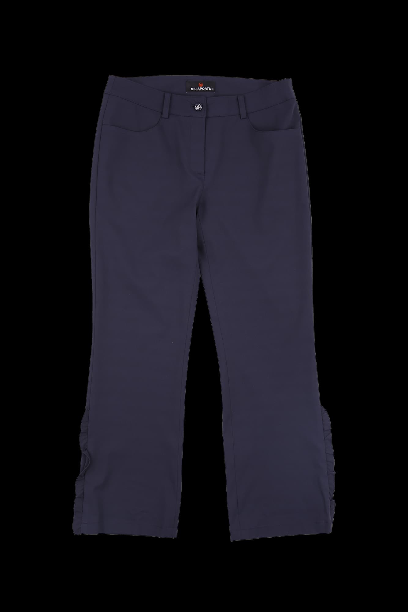 사이드 프릴 슬림 팬츠