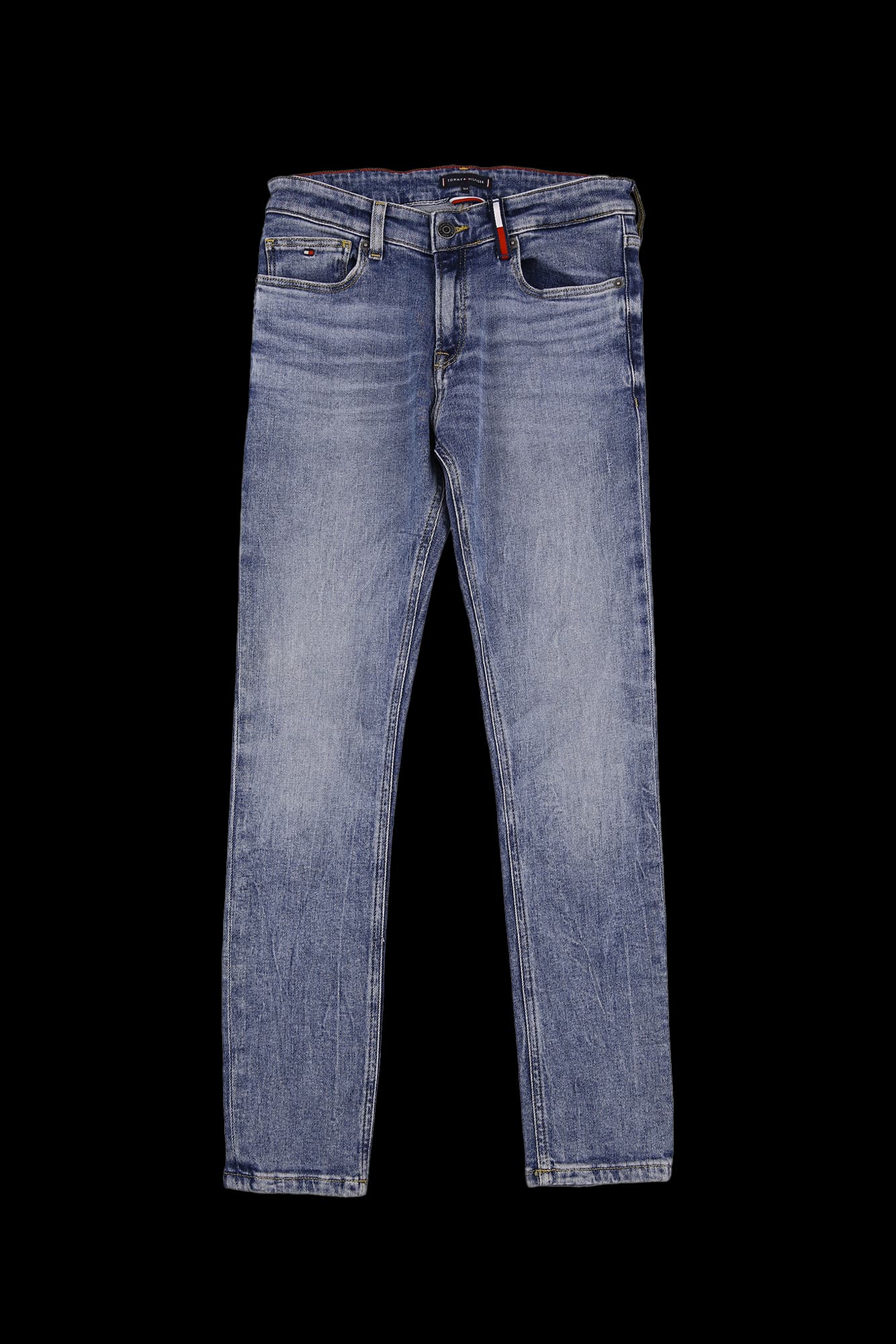 데님 슬림 롱 팬츠