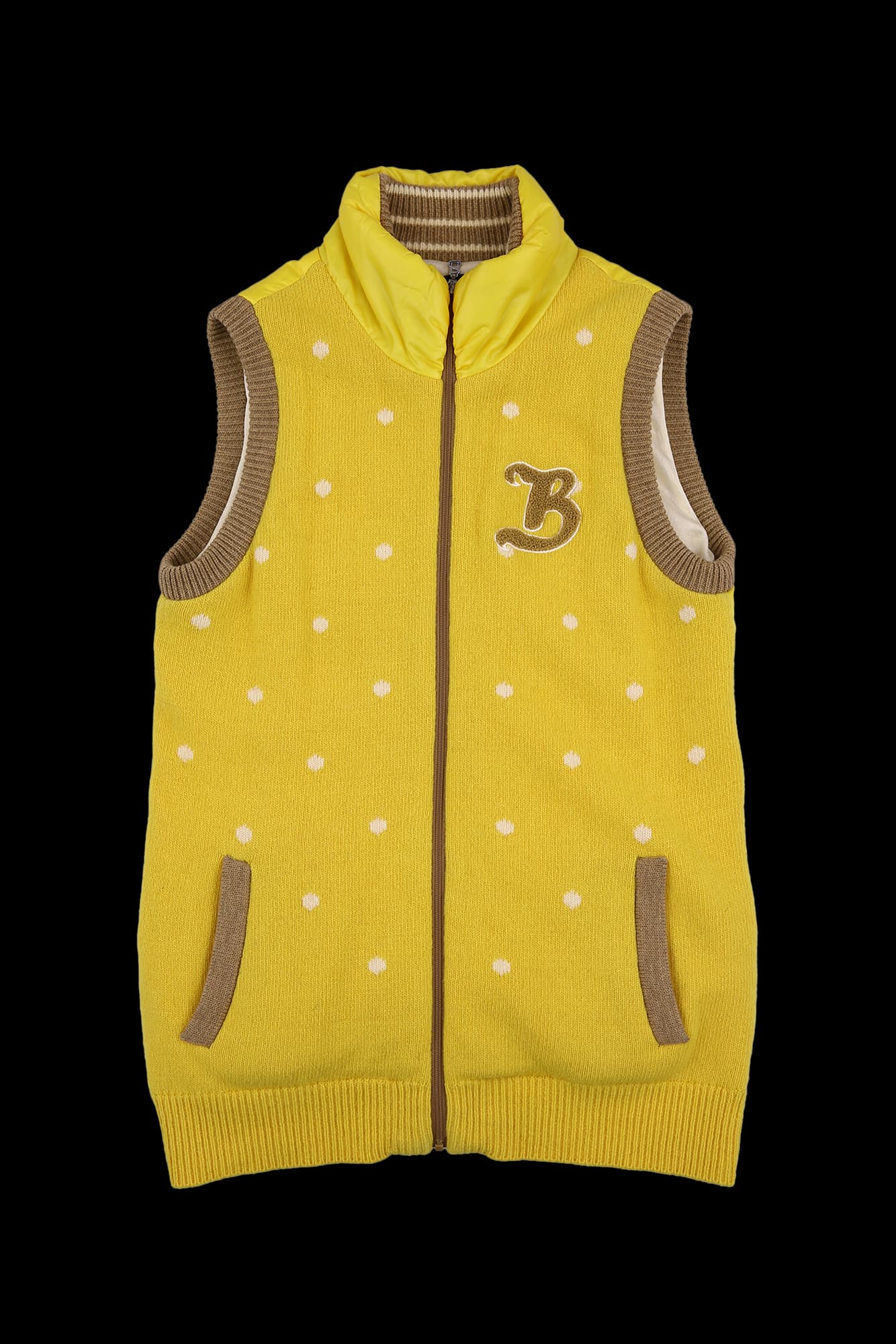 도트 니트 패딩