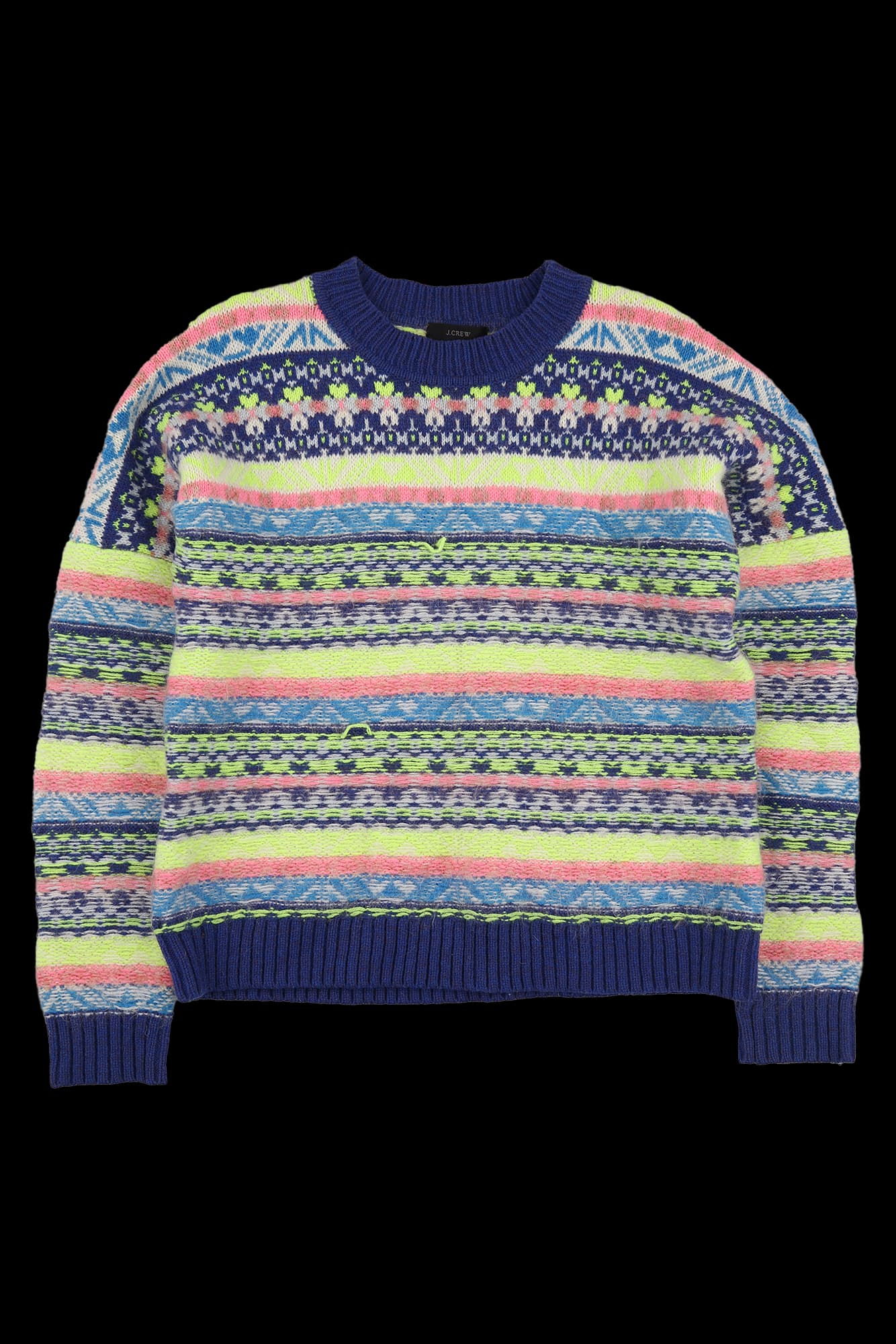 라운드넥 패턴 니트