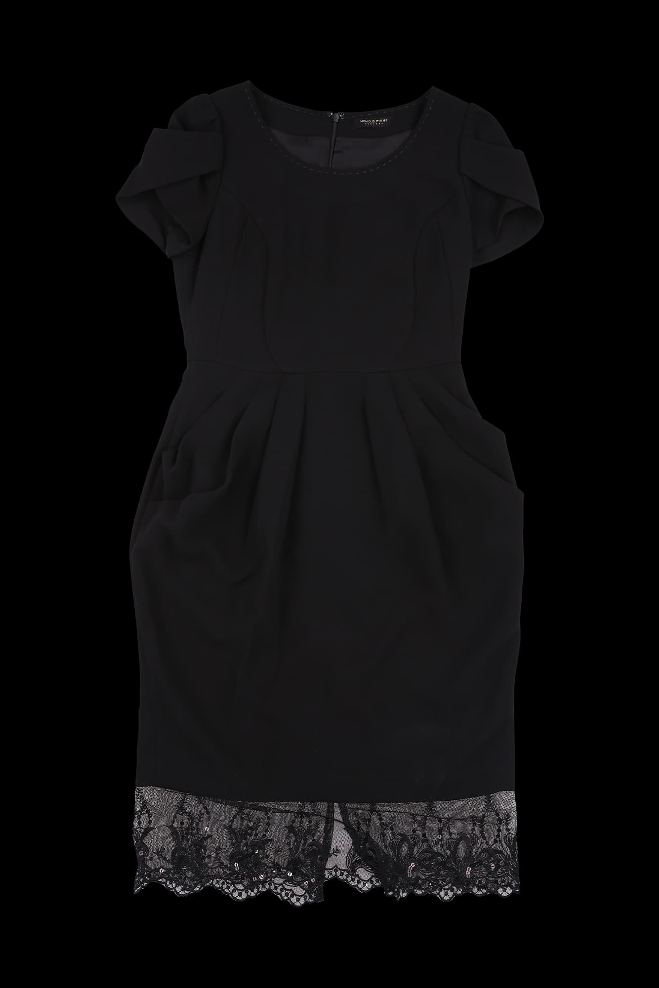 밑단 시스루 원피스