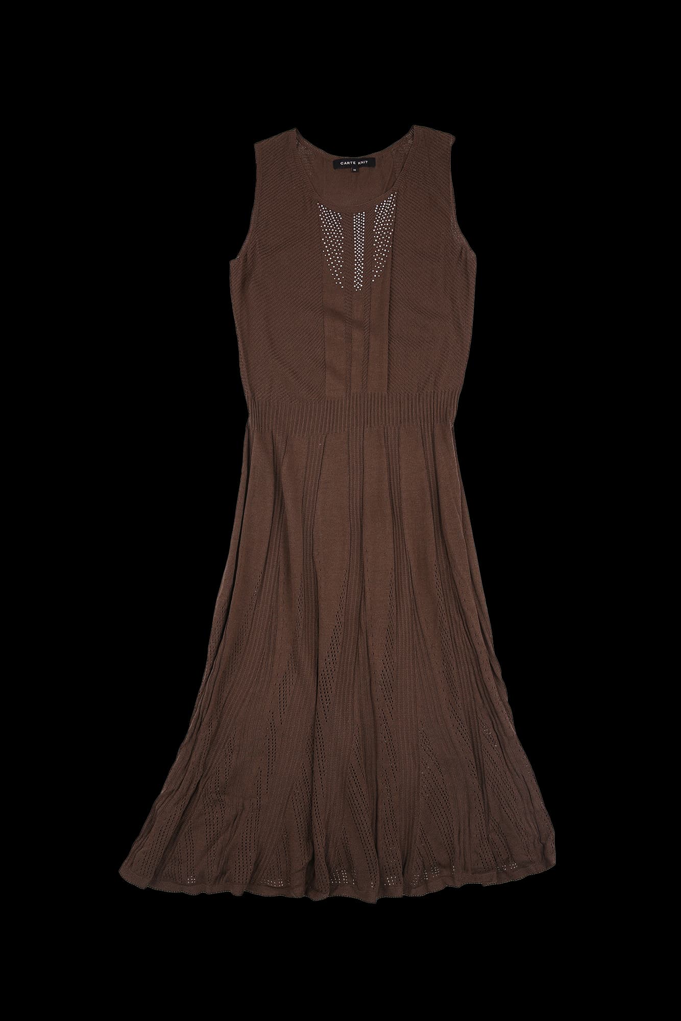 각인 민소매 원피스