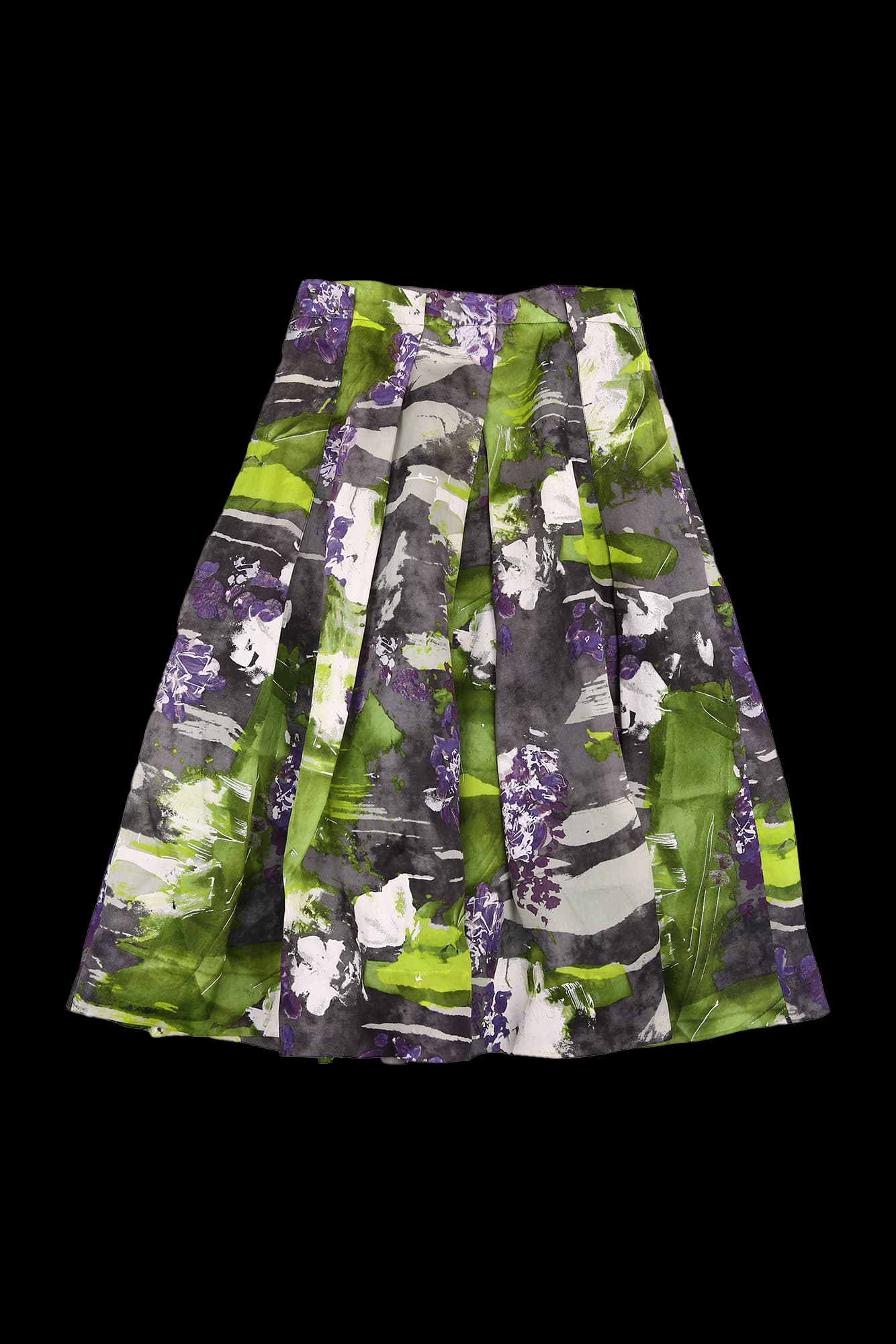 플로럴 플레어 스커트