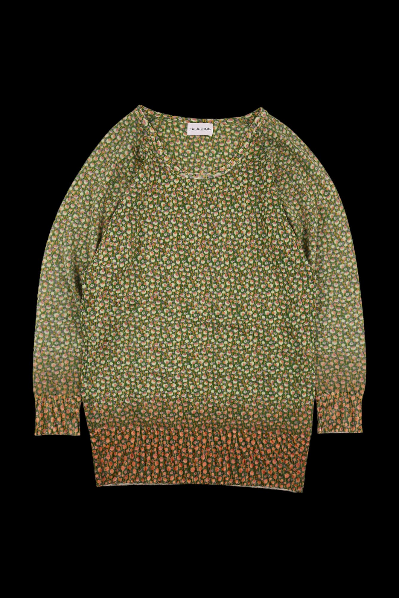 딥 라운드 롱 티셔츠