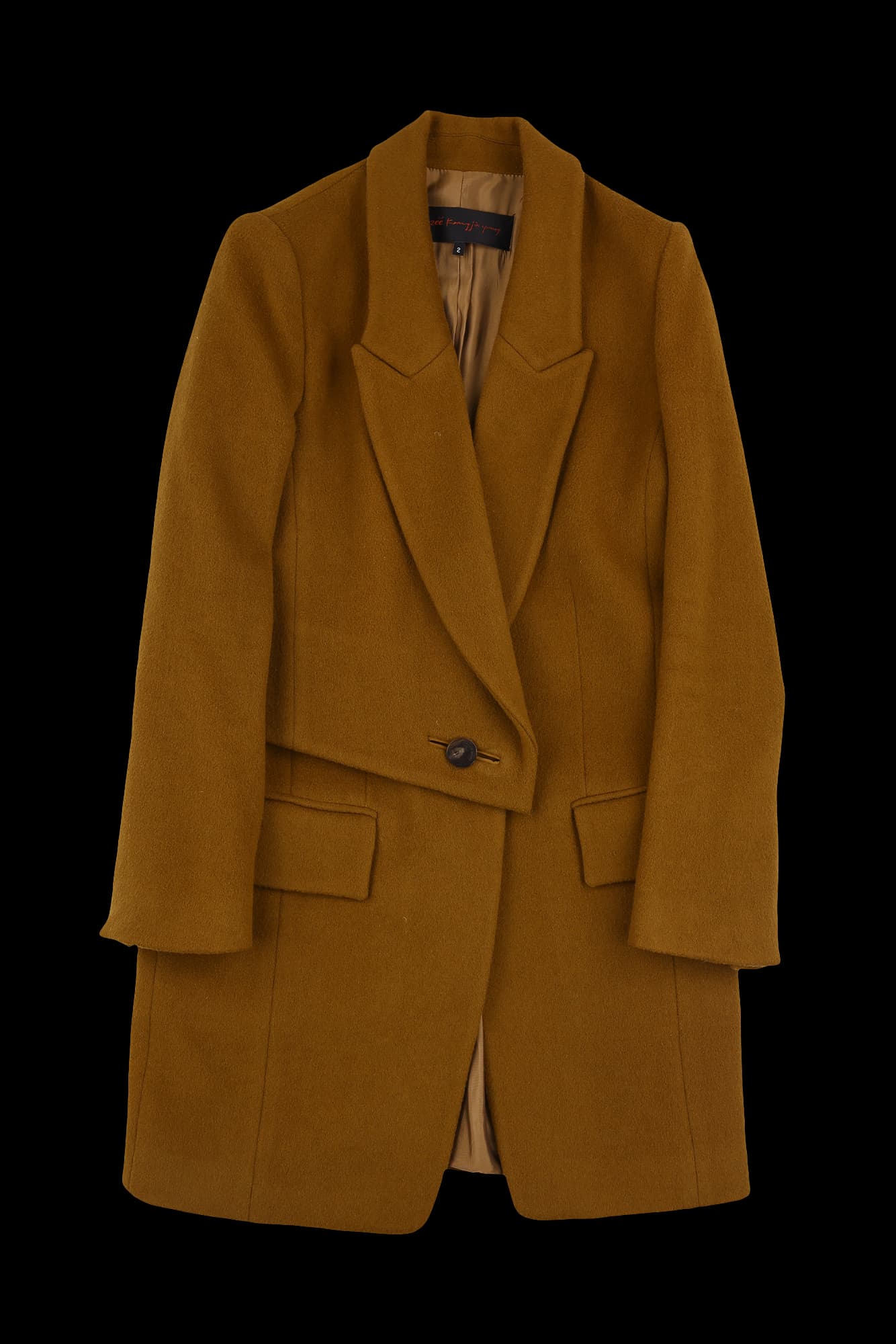 원버튼 레이어드 코트