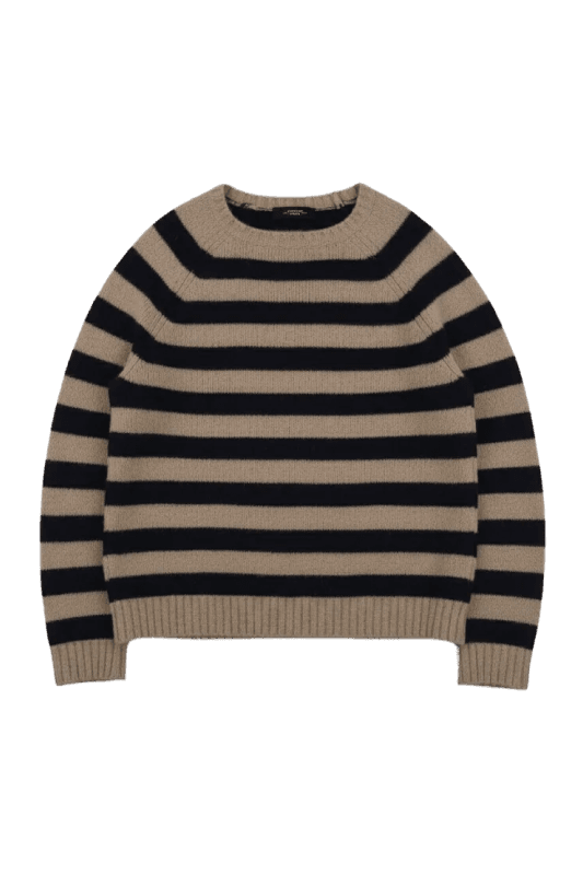 알파카 울 긴팔 니트