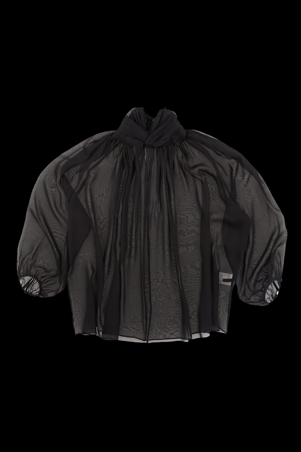 하이넥 블라우스