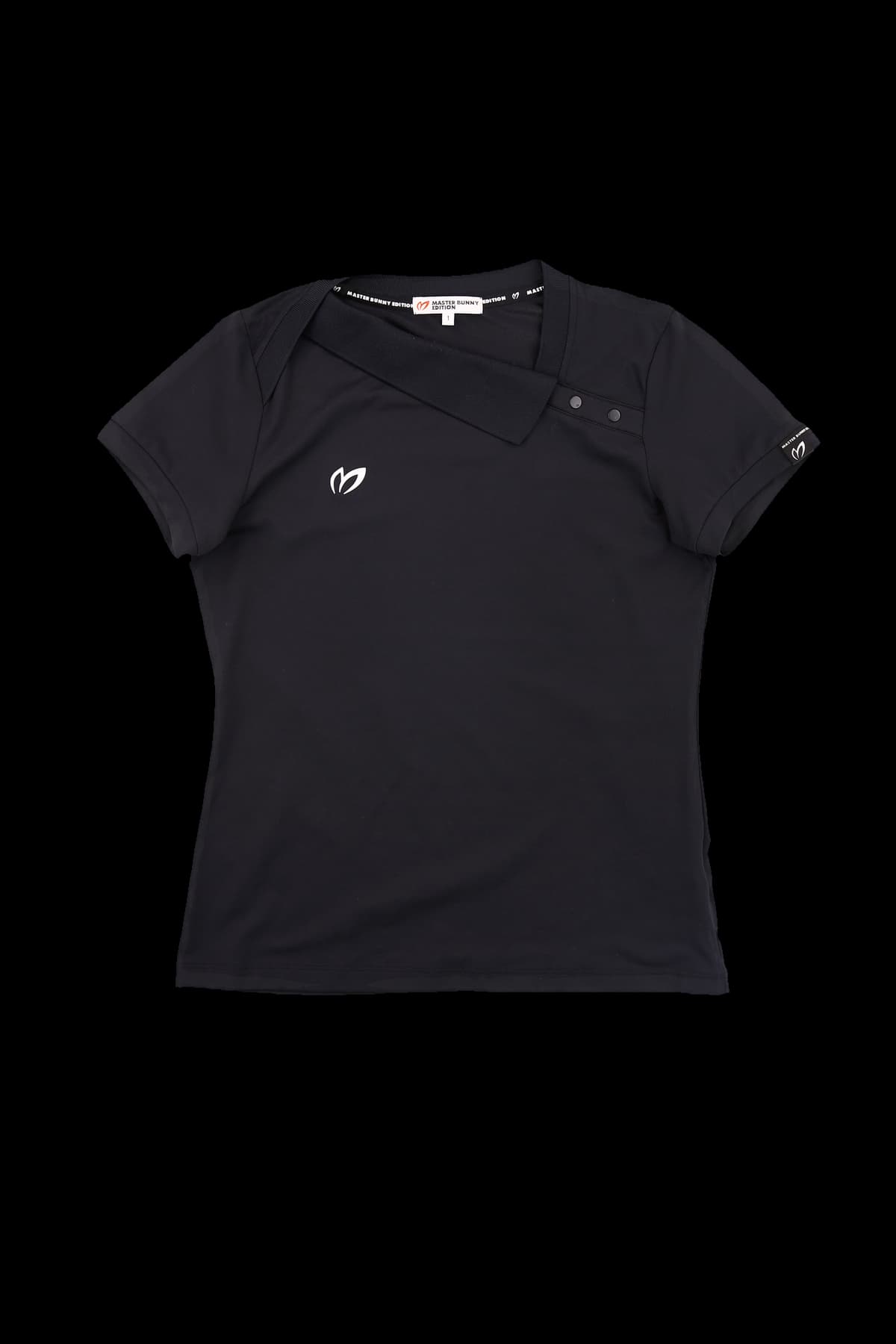 사이드 버튼 반팔티셔츠