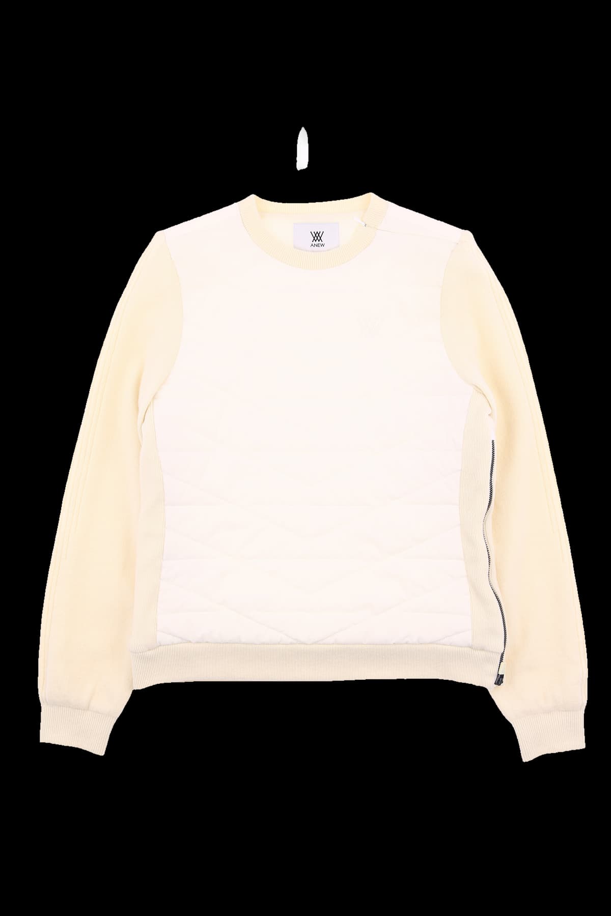 퀼팅 패딩 긴팔 니트