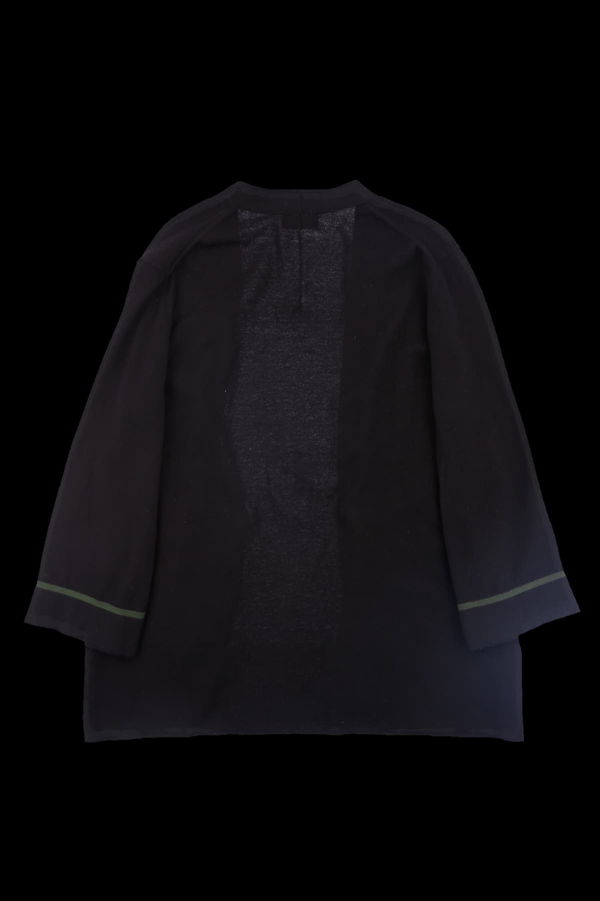 7부 소매 가디건