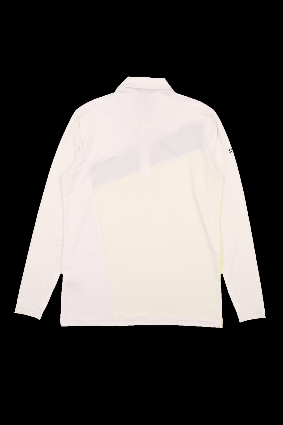 배색 라인 카라 긴팔 티셔츠