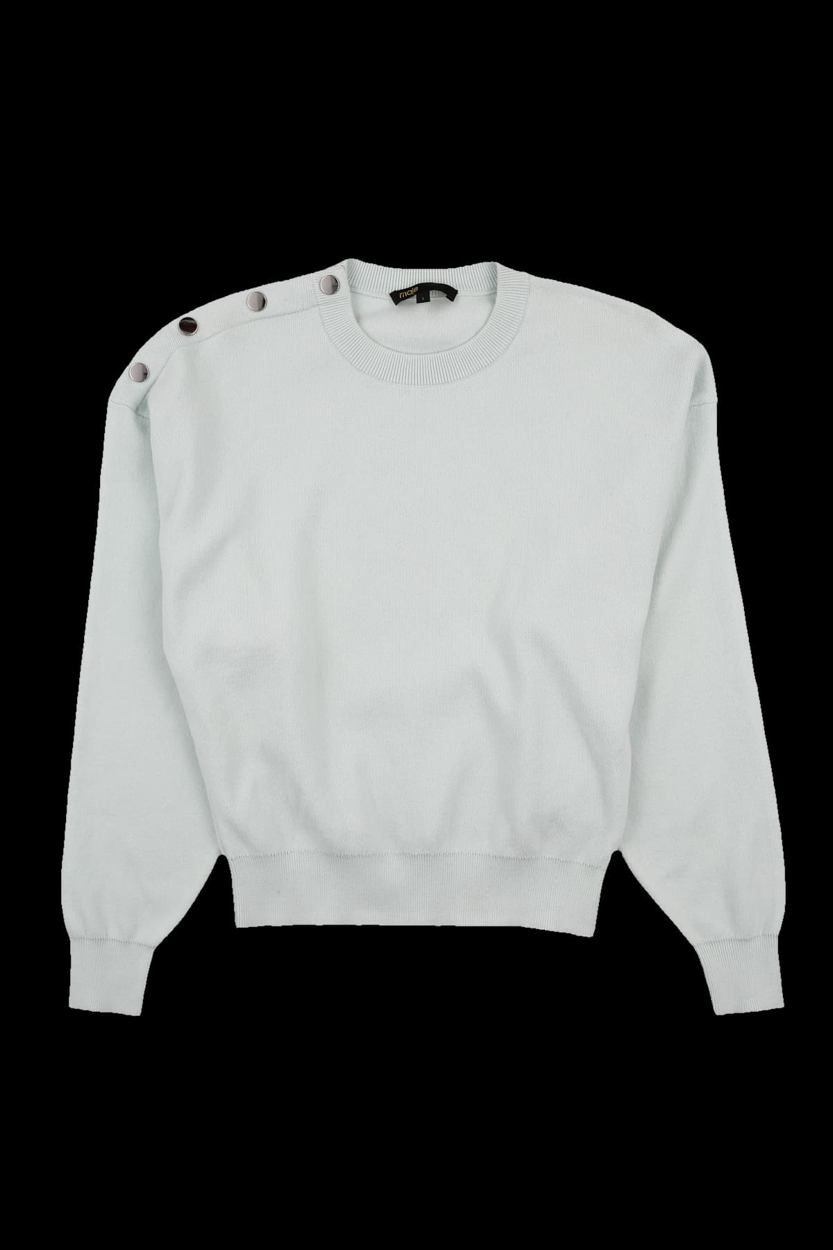 스냅 버튼 라운드 니트