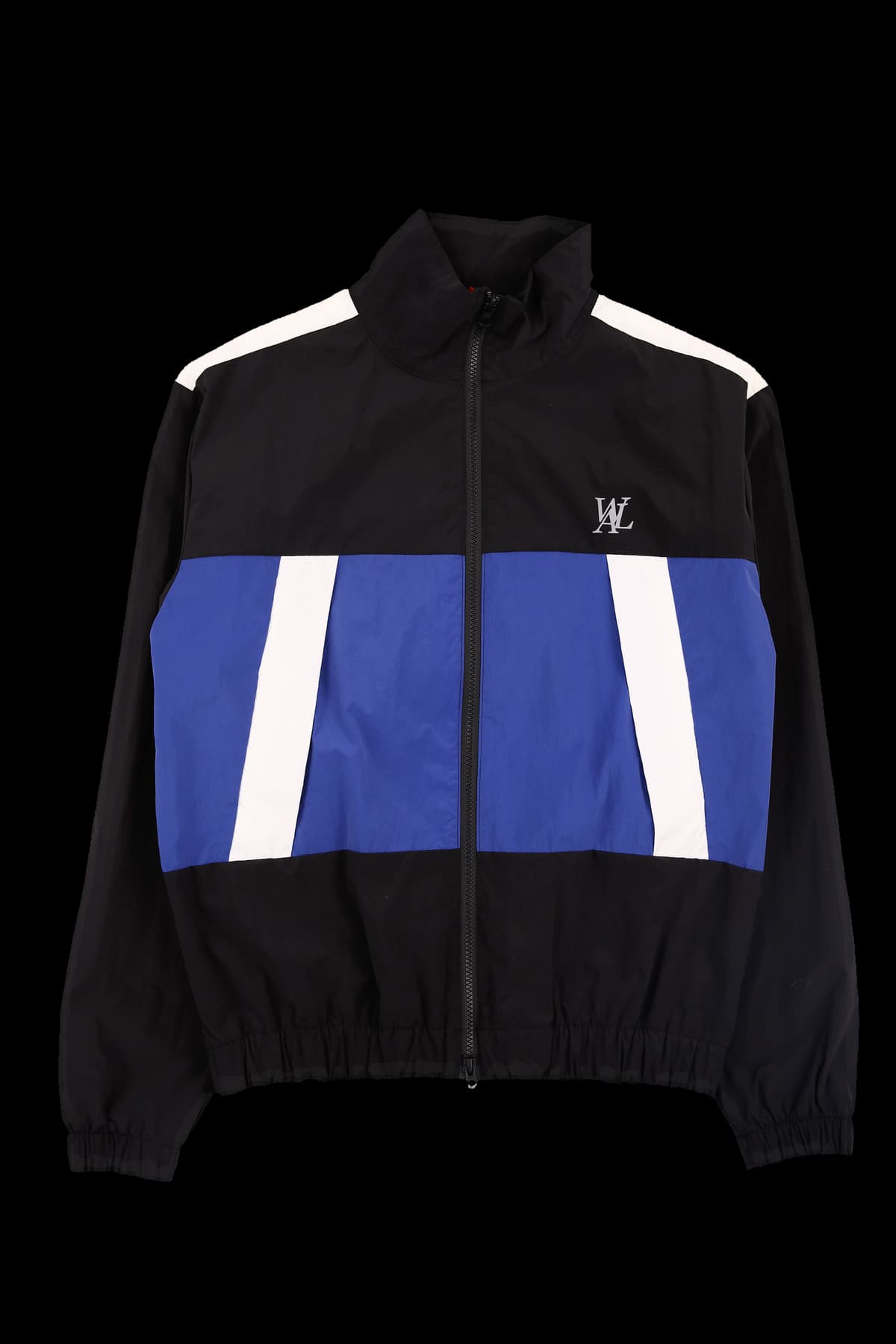 배색 집업 자켓