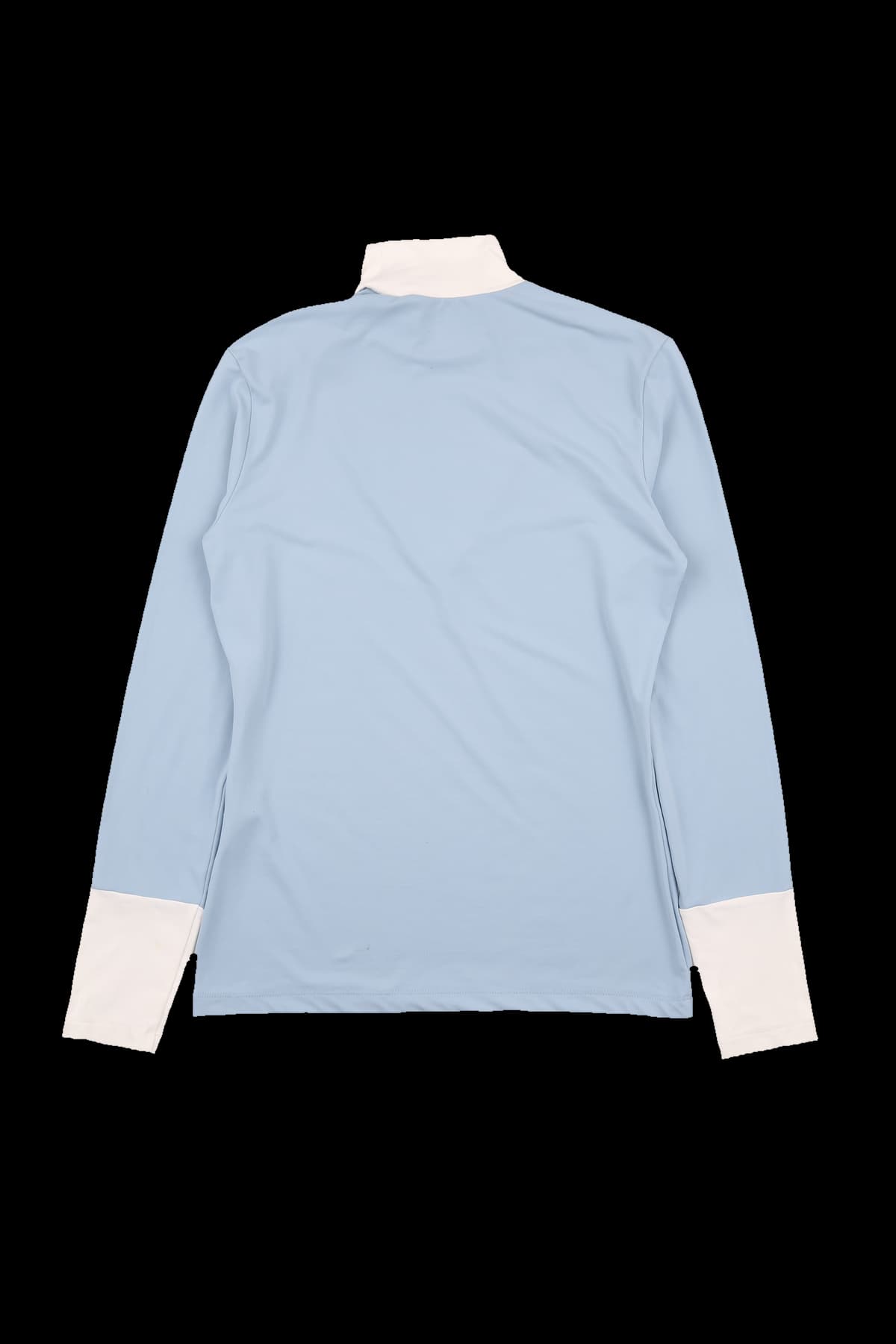 브이배색 하이넥 티셔츠