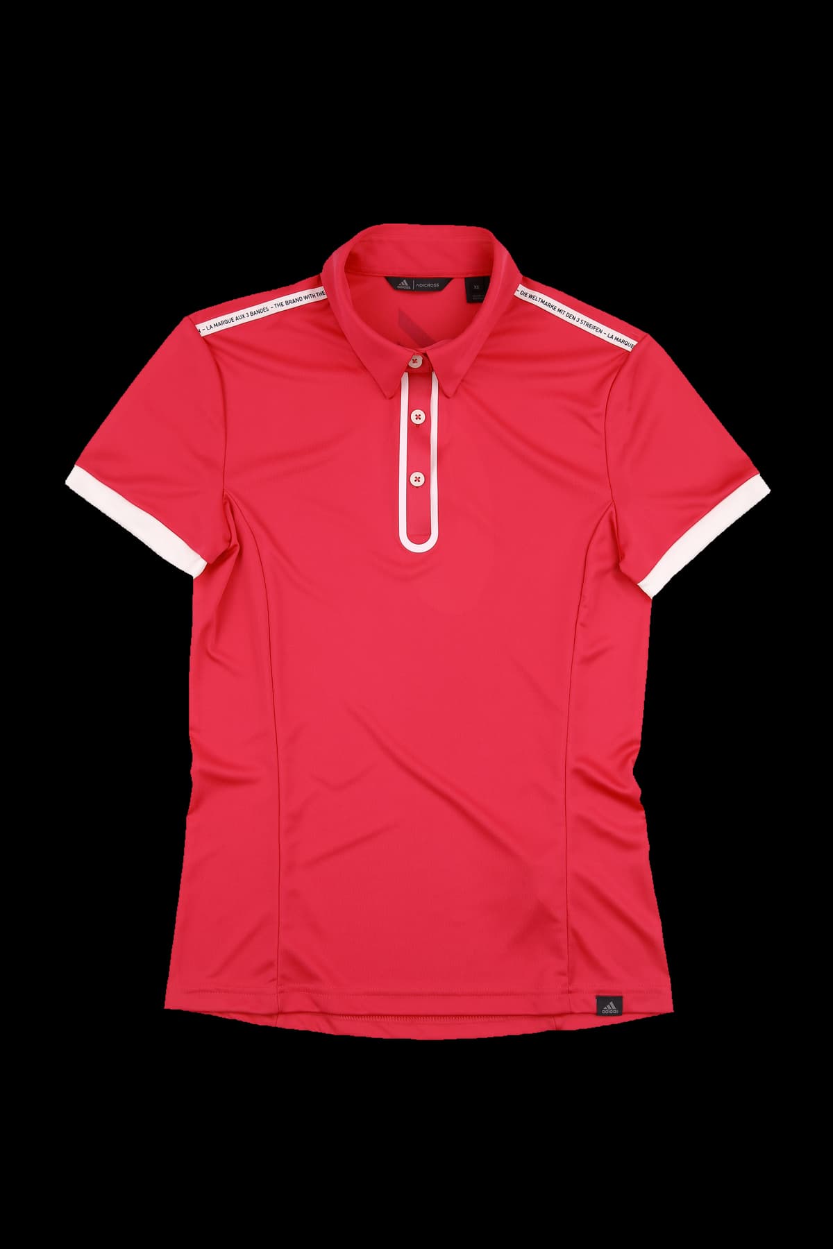 배색 라인 반팔 카라 티셔츠