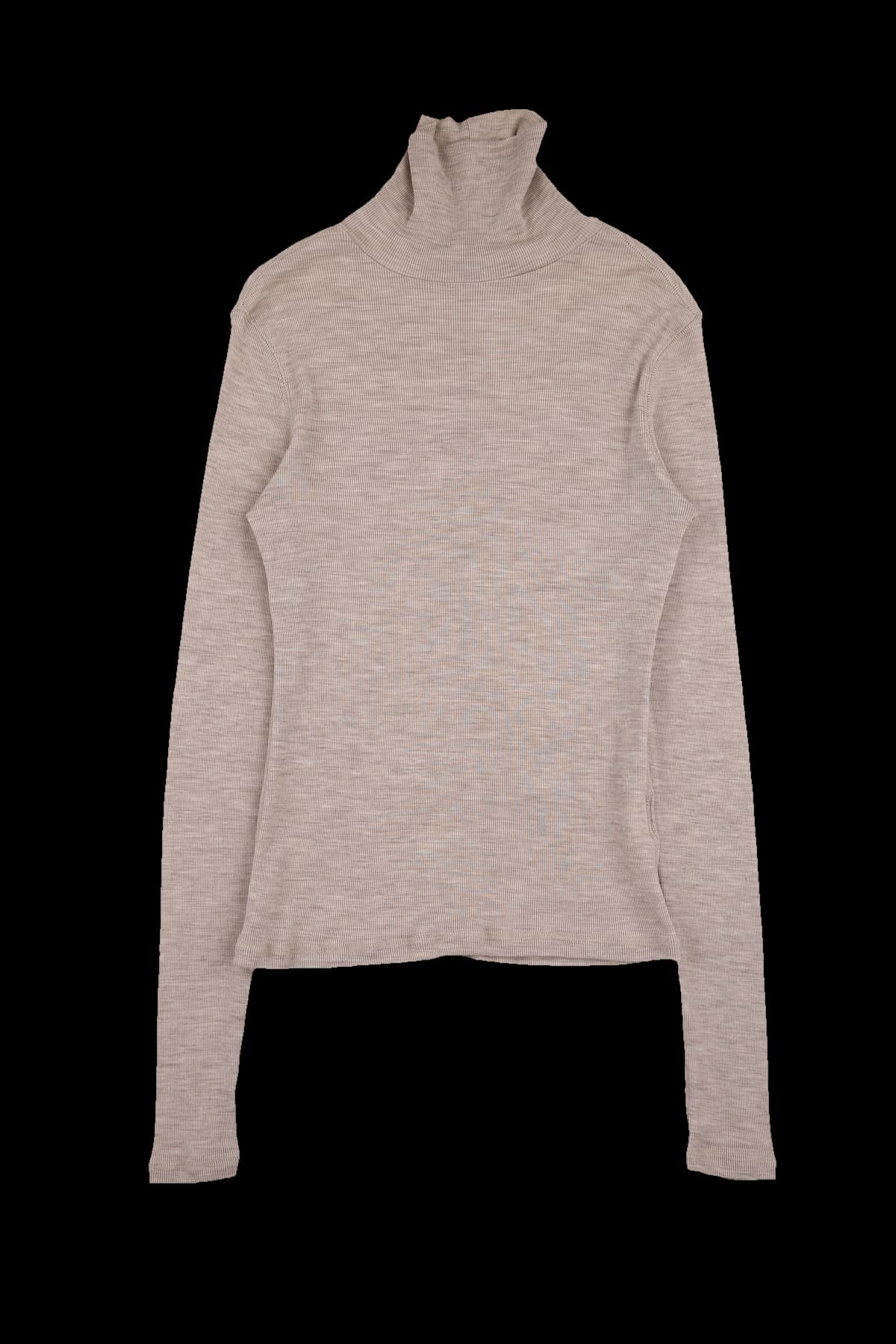 핑거홀 터틀넥 골지 긴팔 티셔츠