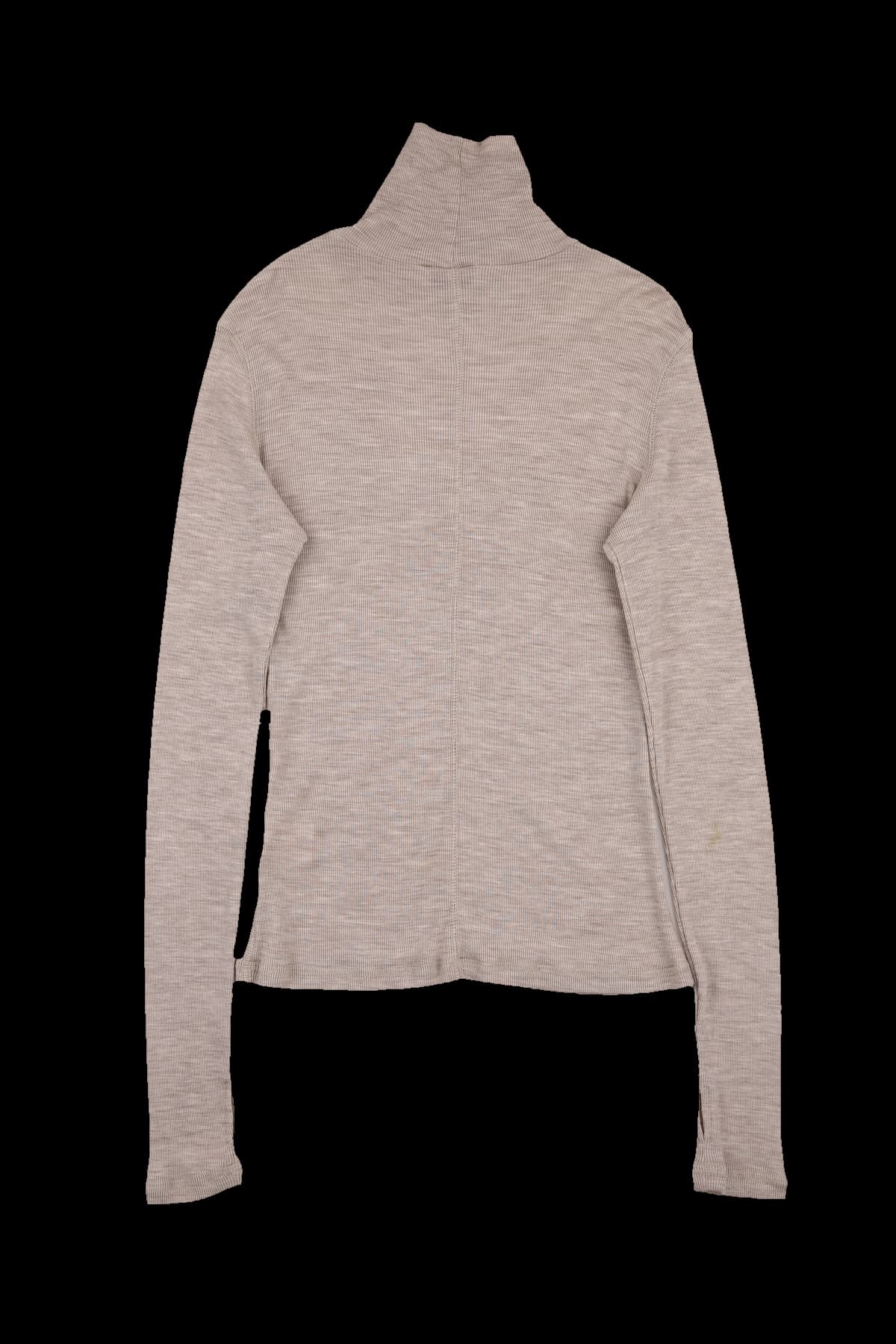 핑거홀 터틀넥 골지 긴팔 티셔츠